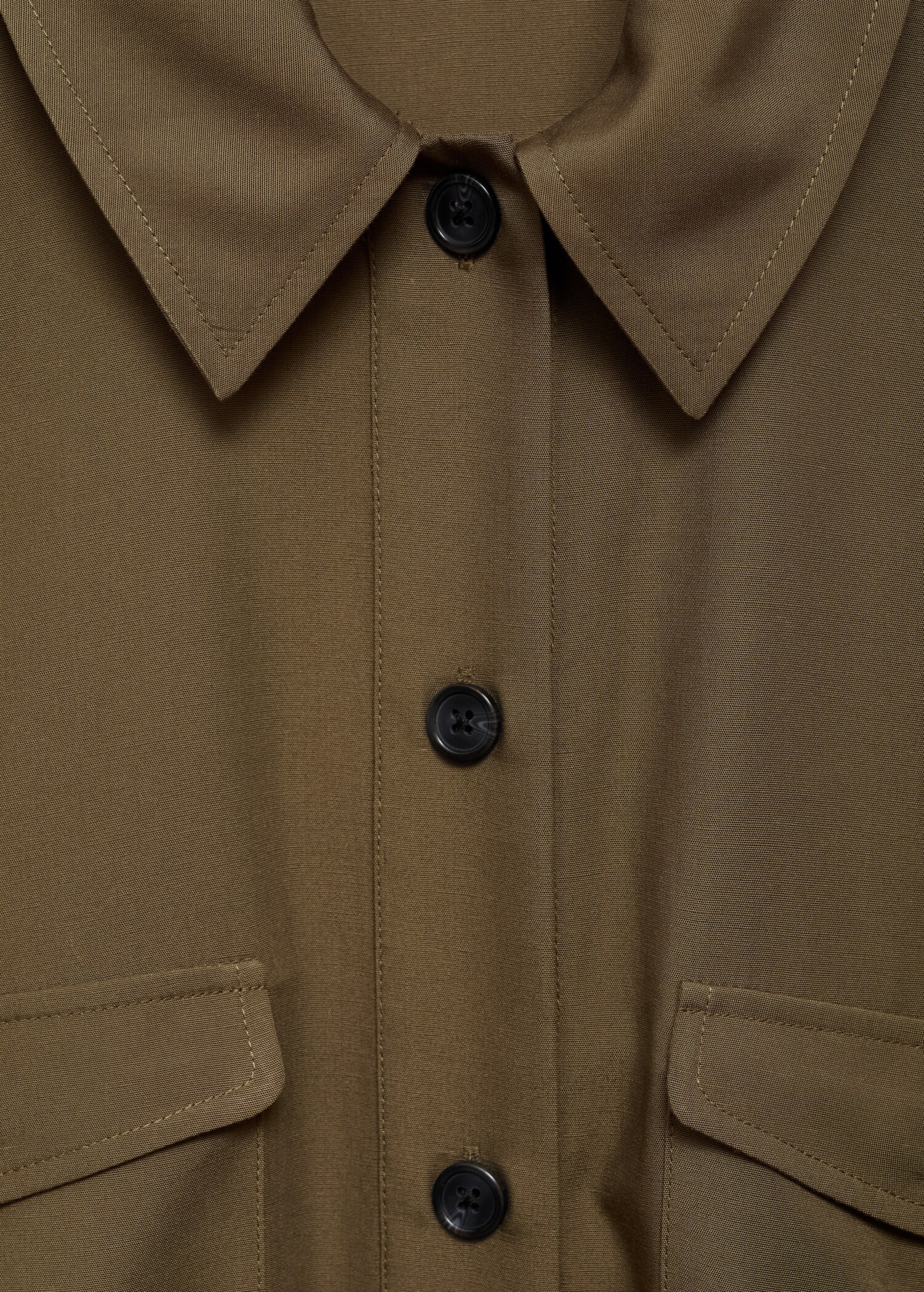 Lyocell shirt dress with bow - Details of the article 8