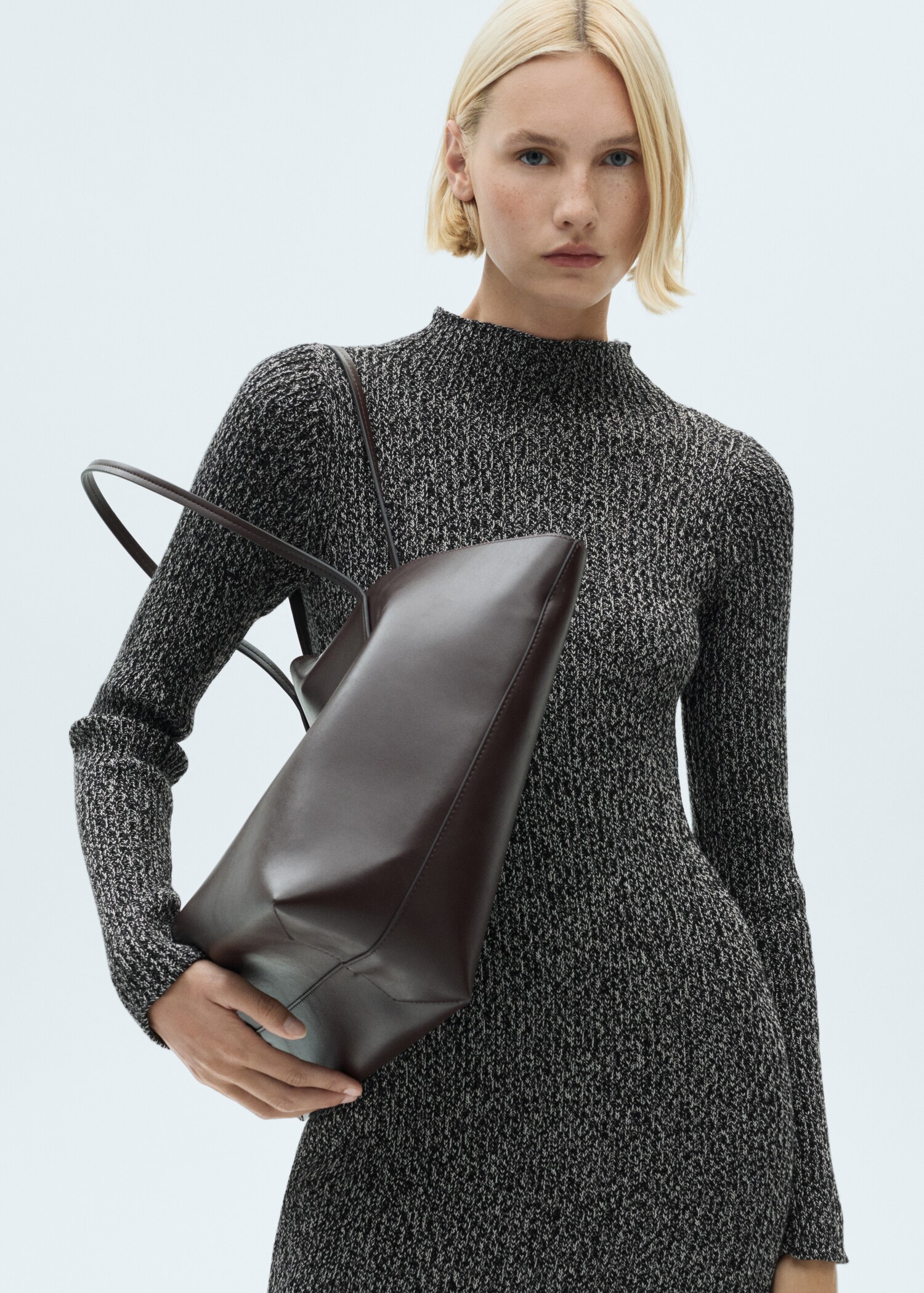 Flecked sweater dress - Medium plane