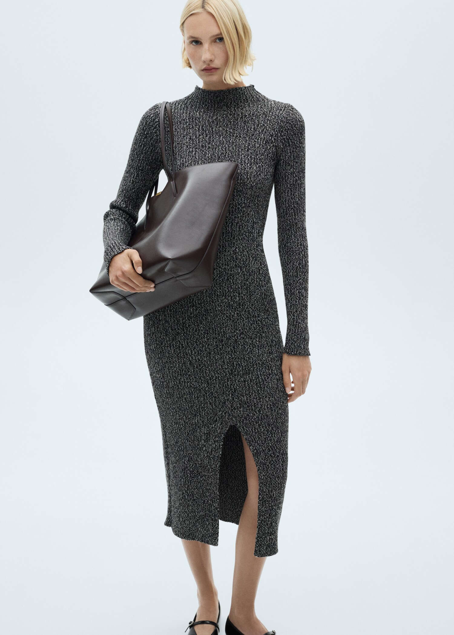 Flecked sweater dress - Details of the article 2