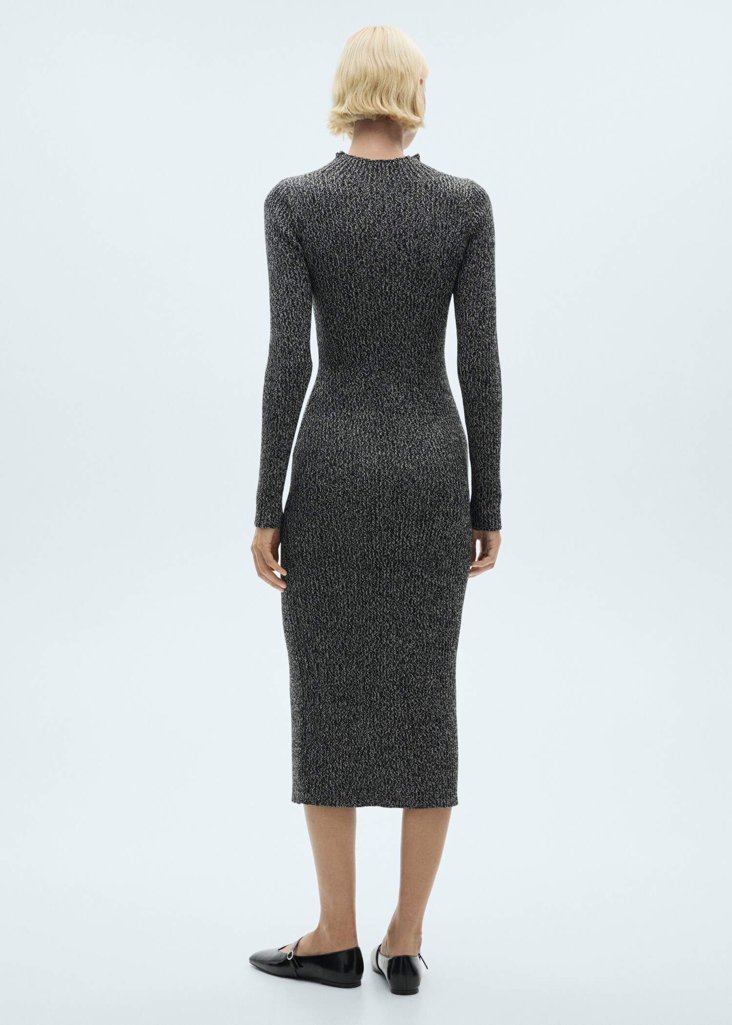 Flecked sweater dress - Reverse of the article