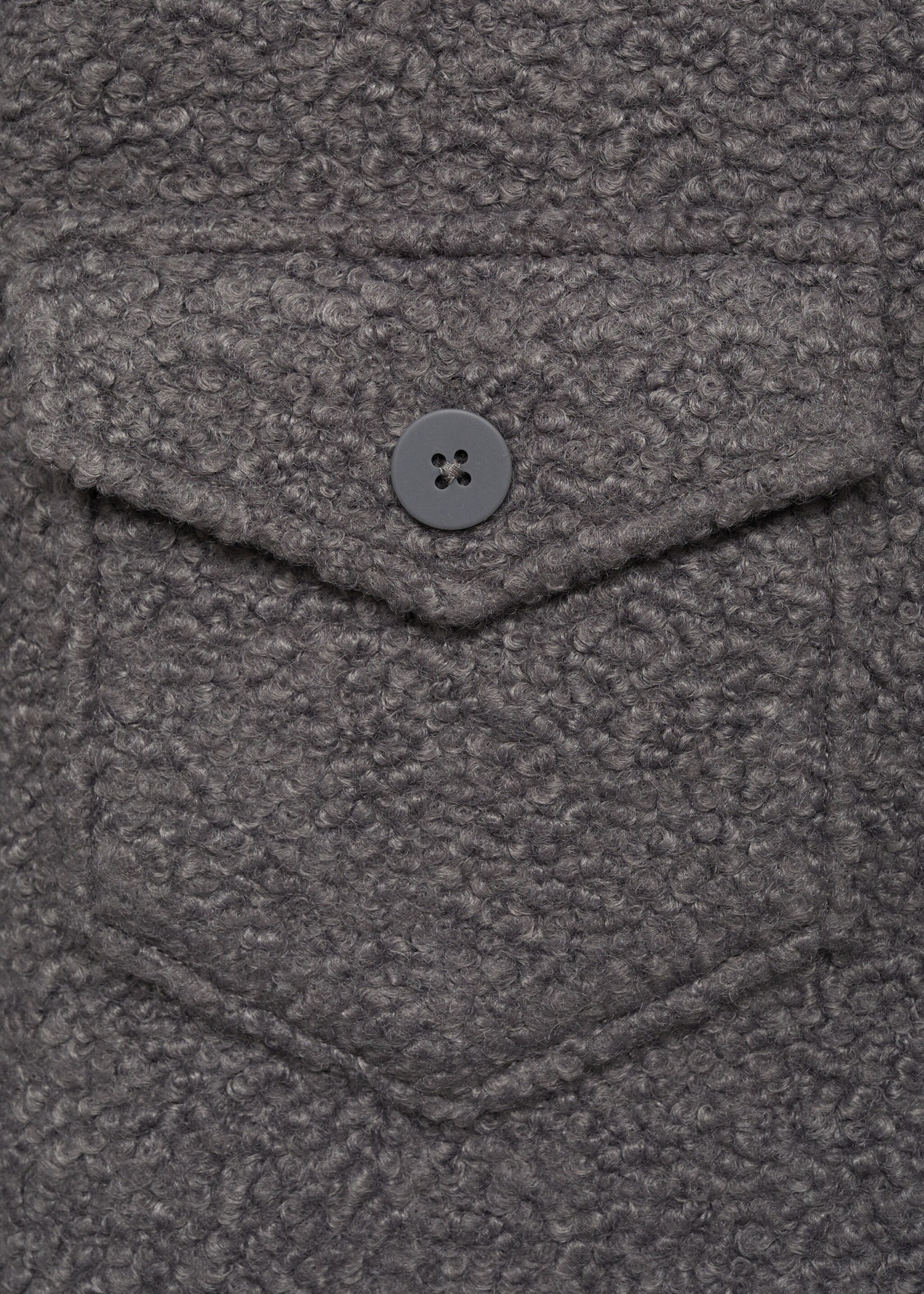 Veste tissu bouclette poches - Détail de l'article 0