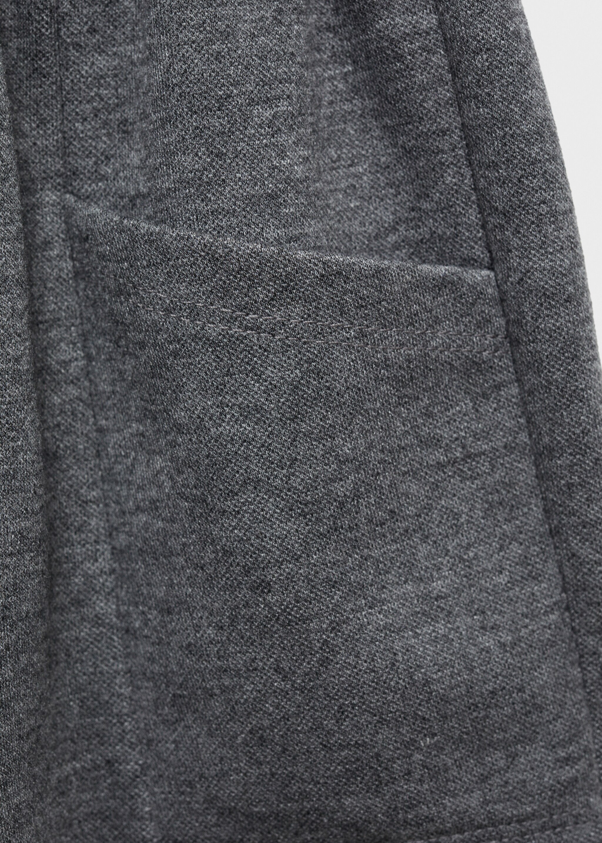 Paperbag shorts with bow - Details of the article 8, Charcoal. Ref: 77057685-00.