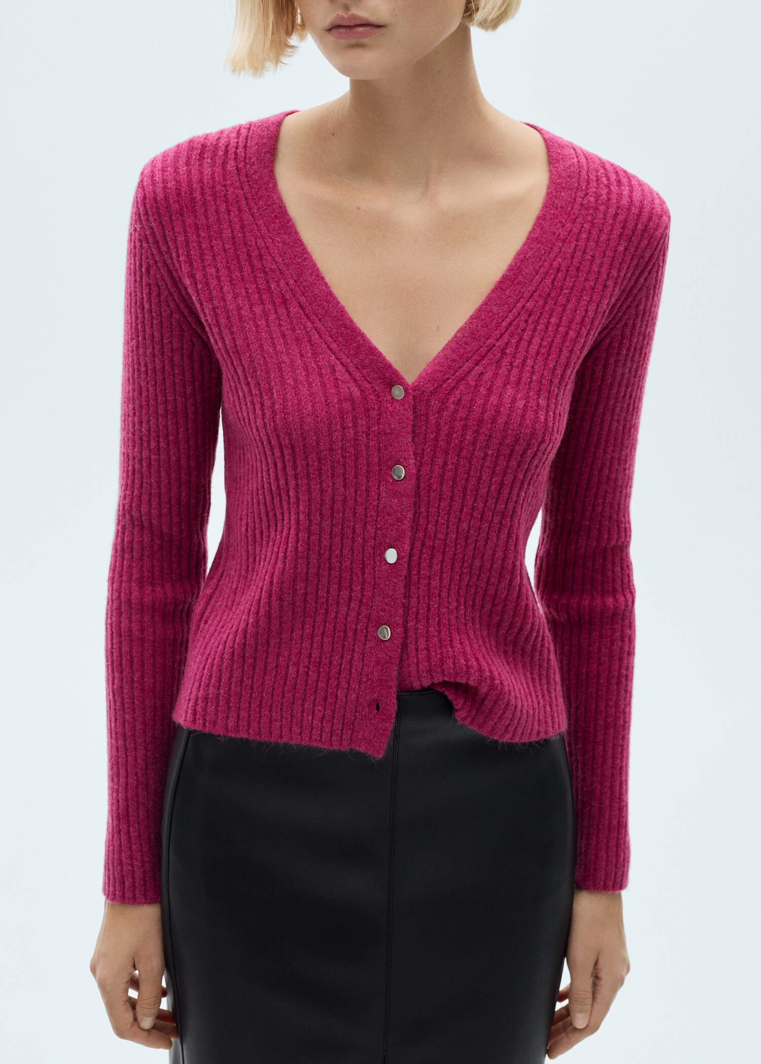 Cardigan maille boutons métalliques - Détail de l'article 6
