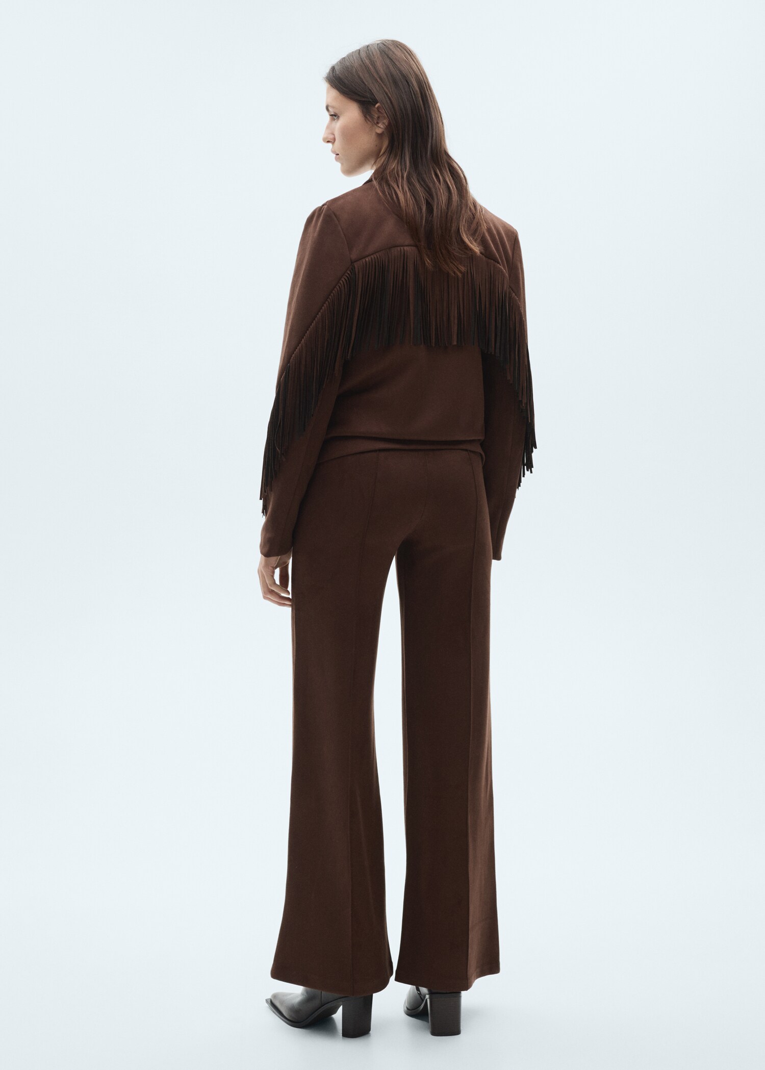 Pantalon wideleg effet daim - Verso de l’article