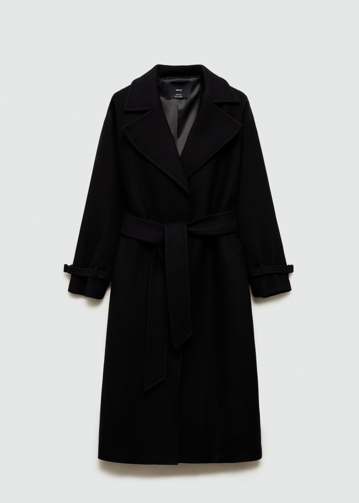 Maxi lapel Manteco wool coat - Article without model