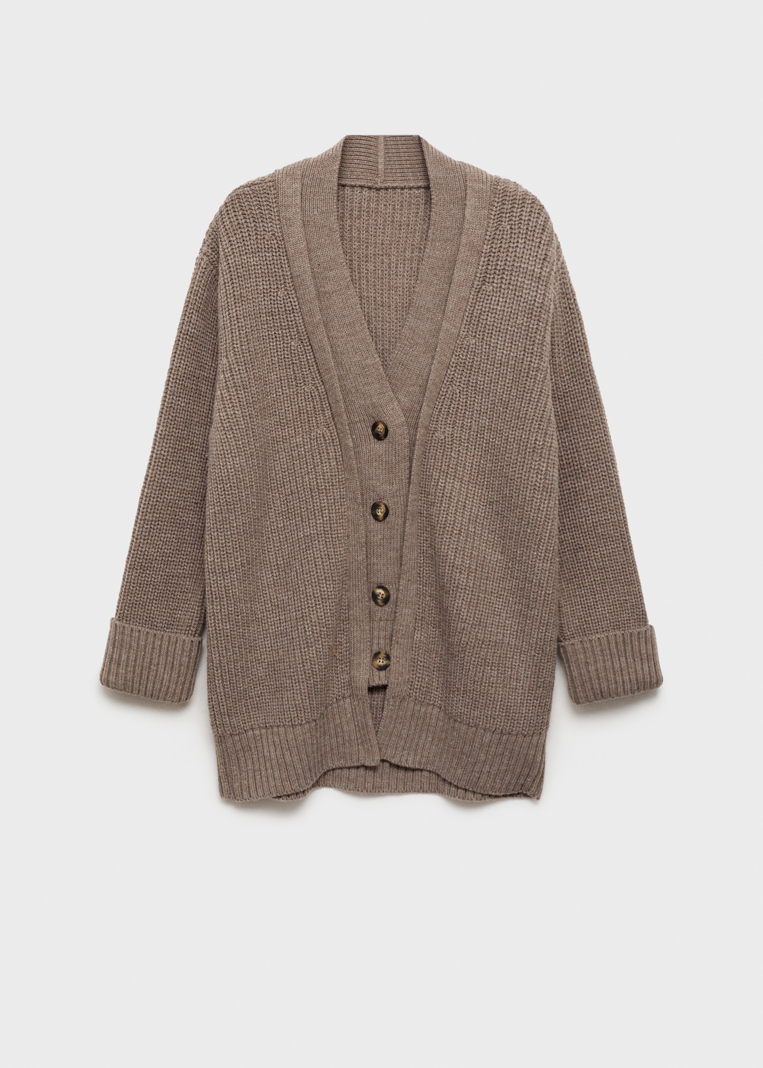 Oversized cardigan with buttons - Article without model