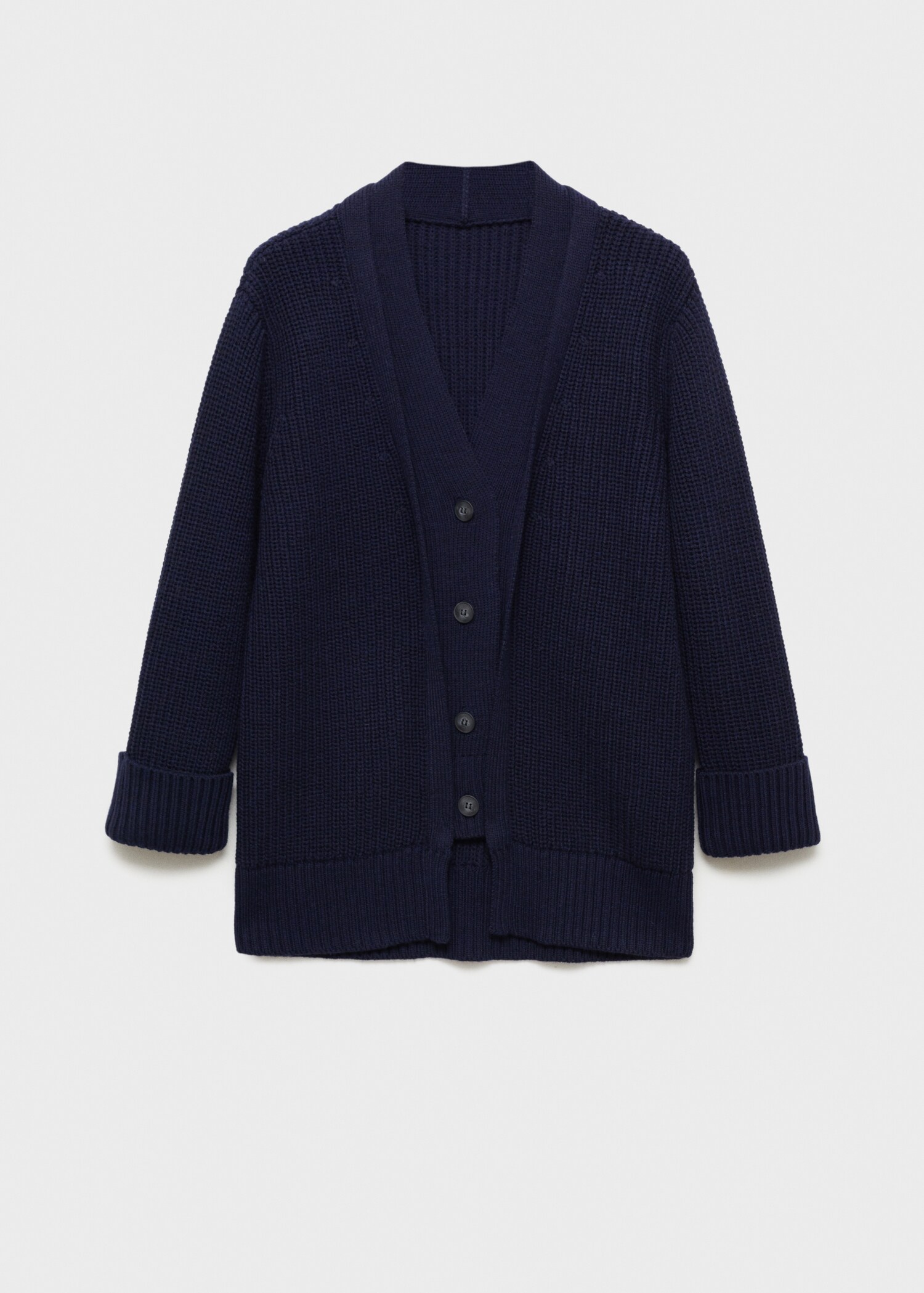 Oversized cardigan with buttons - Article without model