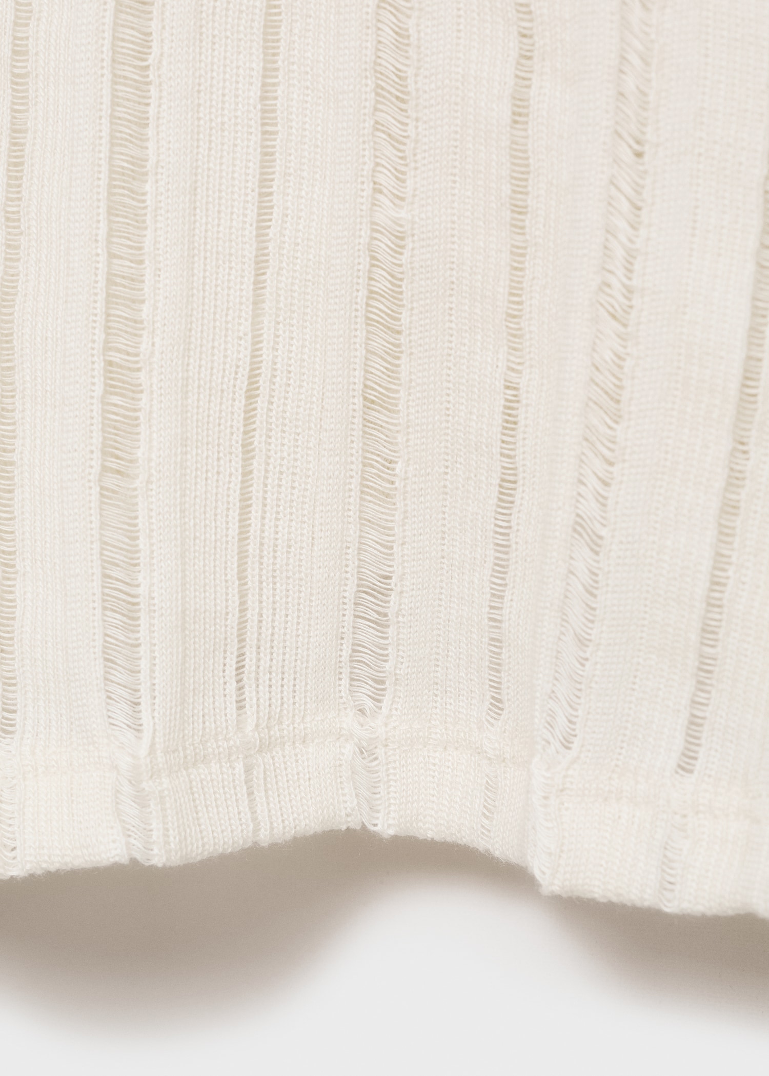 Short-sleeve knitted t-shirt - Details of the article 0