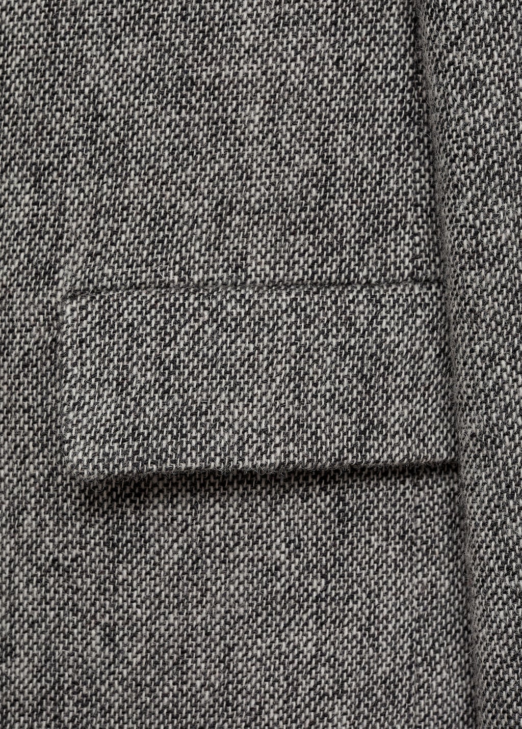 Flecked wool-blend coat