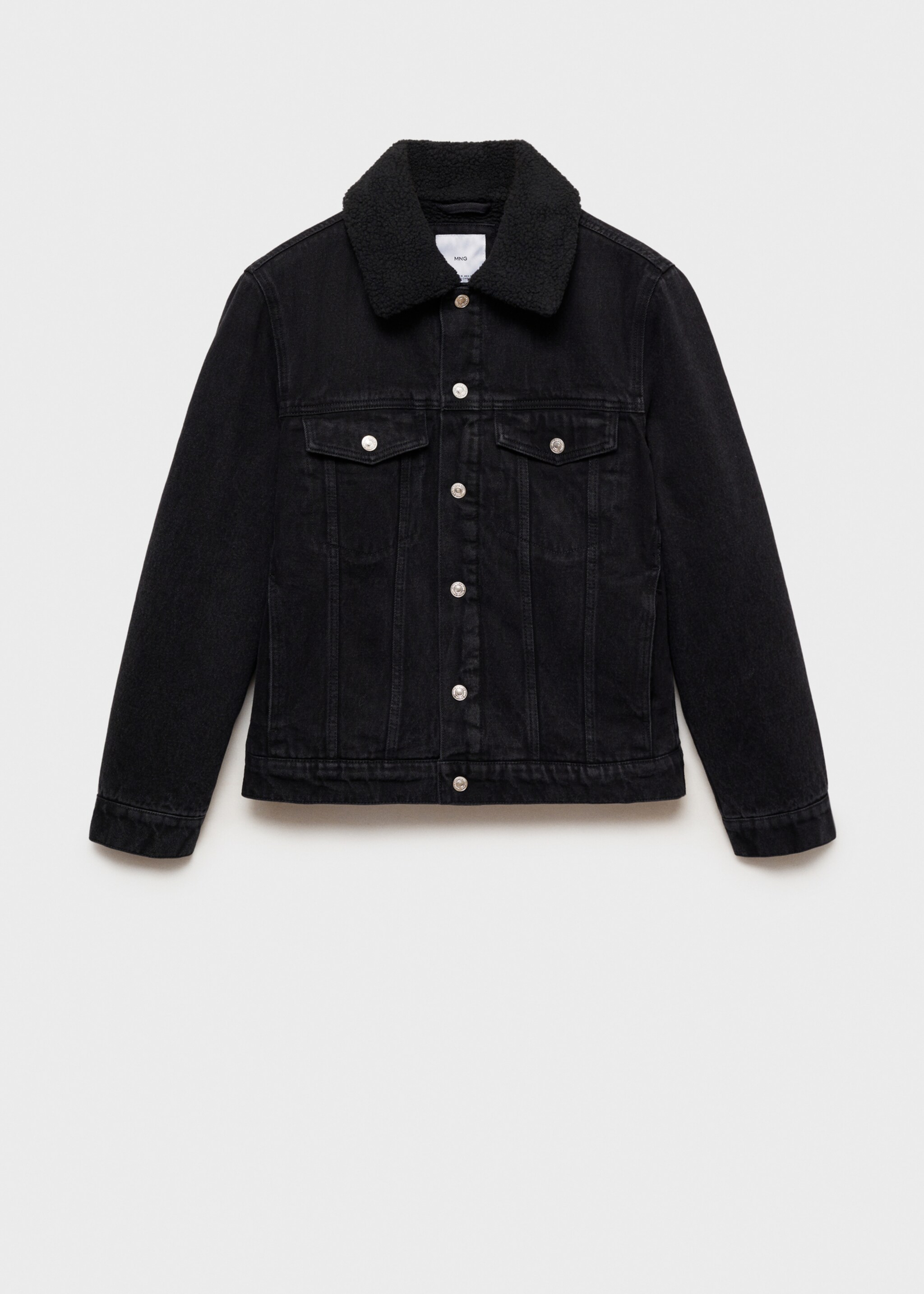 Denim jacket with fleece lining - Article without model