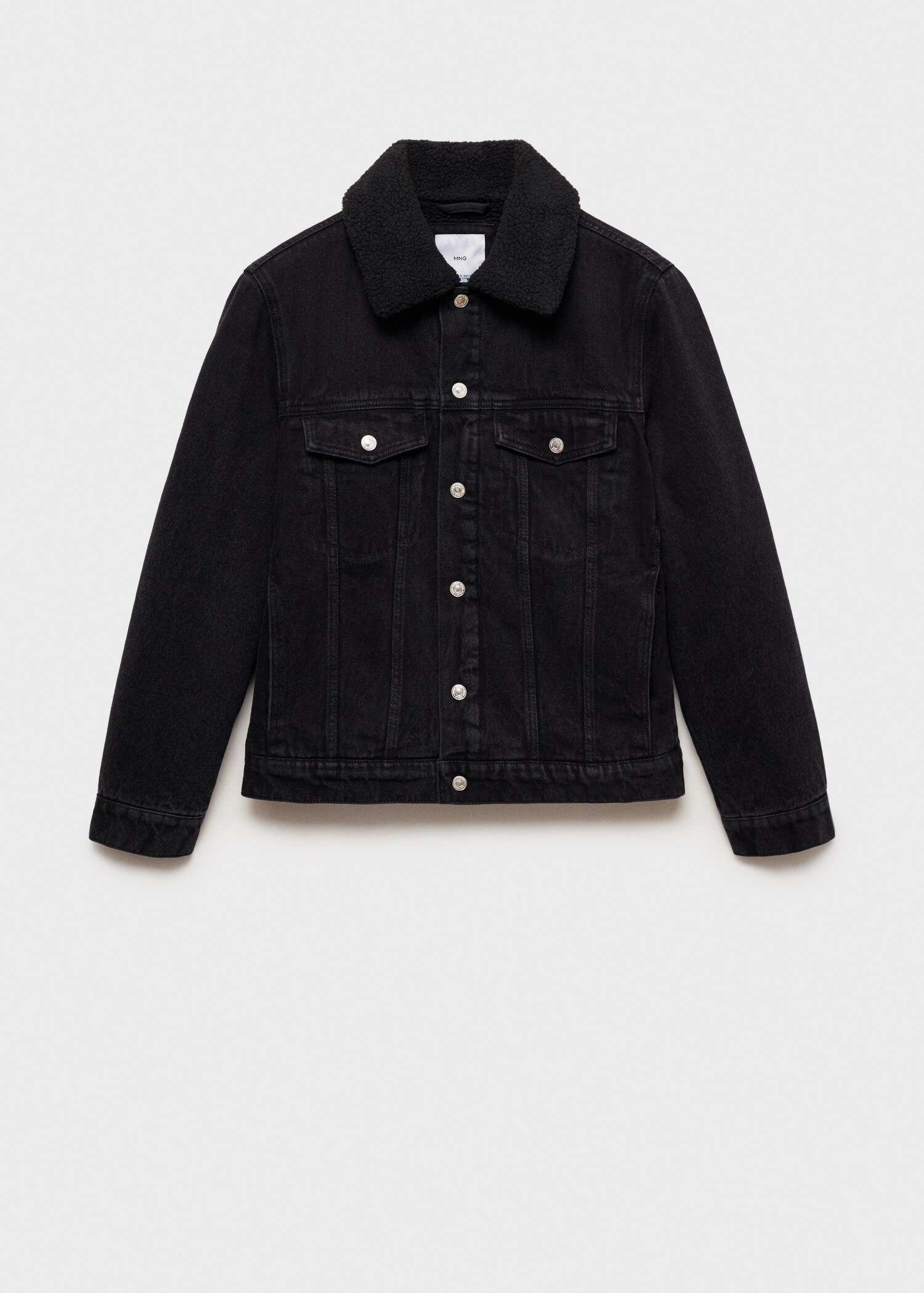 Denim jacket with fleece lining - Article without model