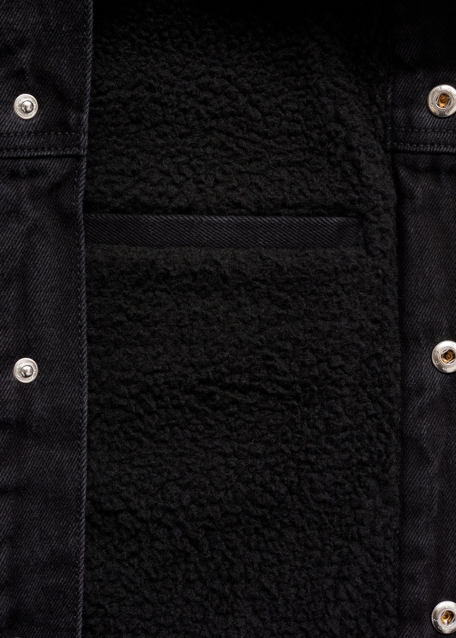 Denim jacket with fleece lining - Details of the article 0