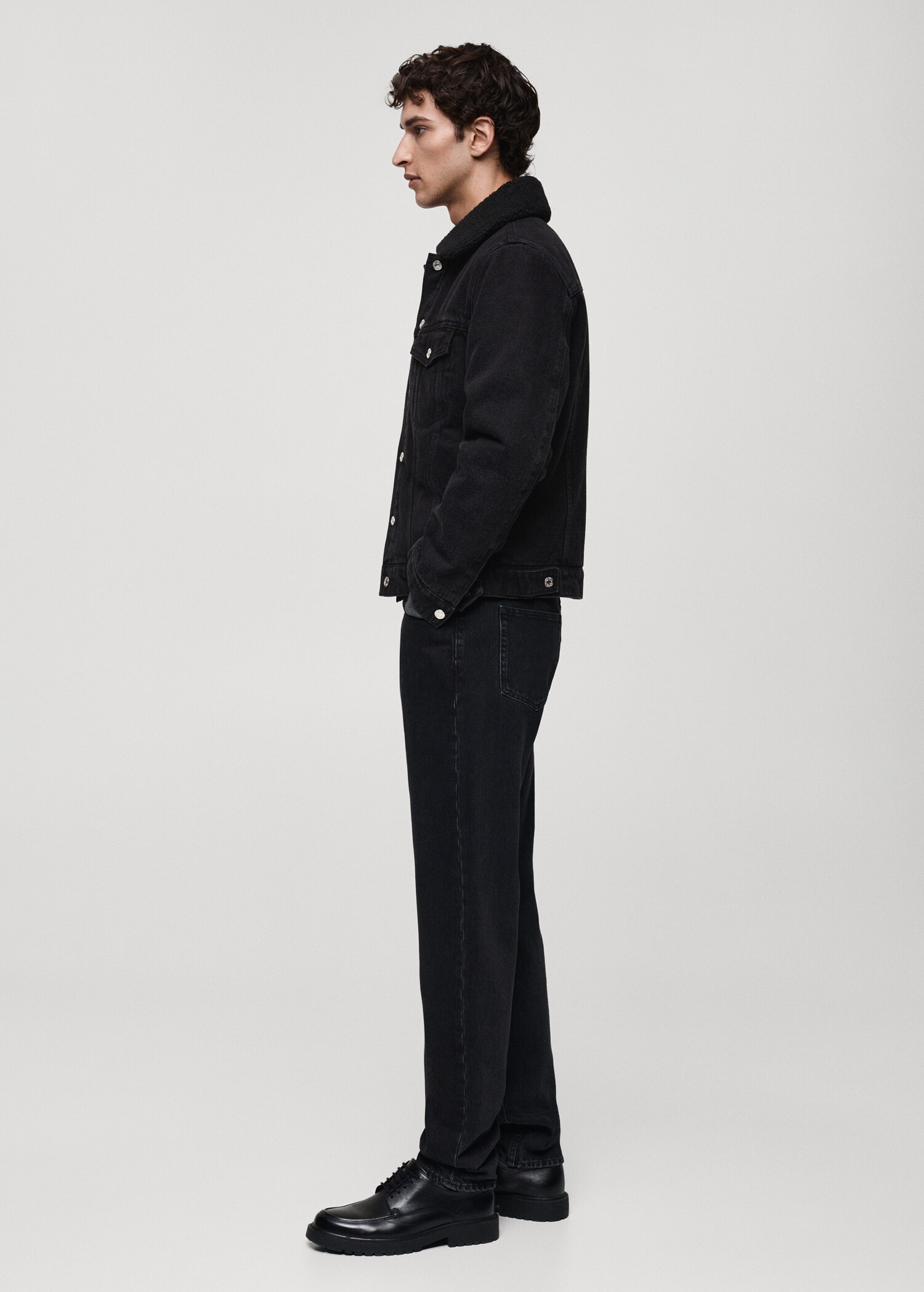 Denim jacket with fleece lining - Details of the article 2