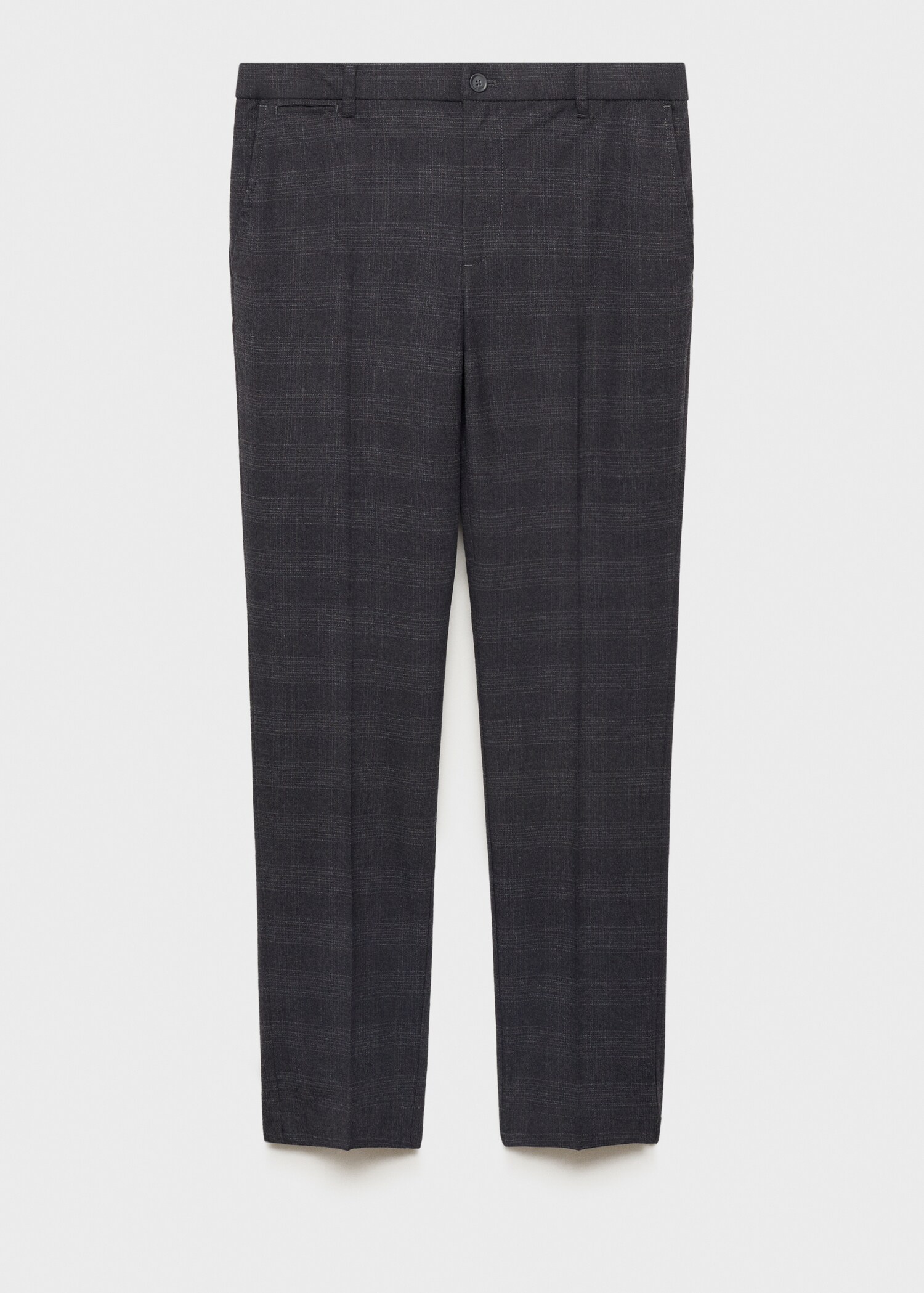 Cotton slim-fit check trousers - Article without model