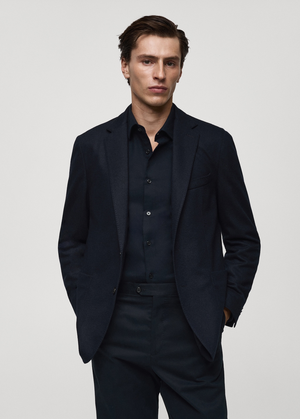 Veste flanelle laine vierge