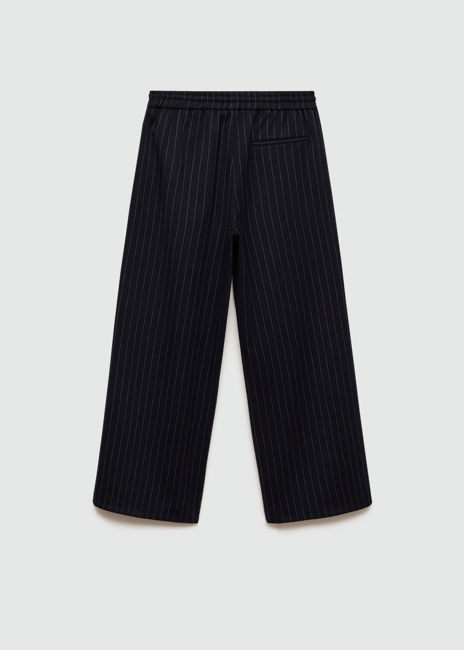 Straight striped trousers - Reverse of the article