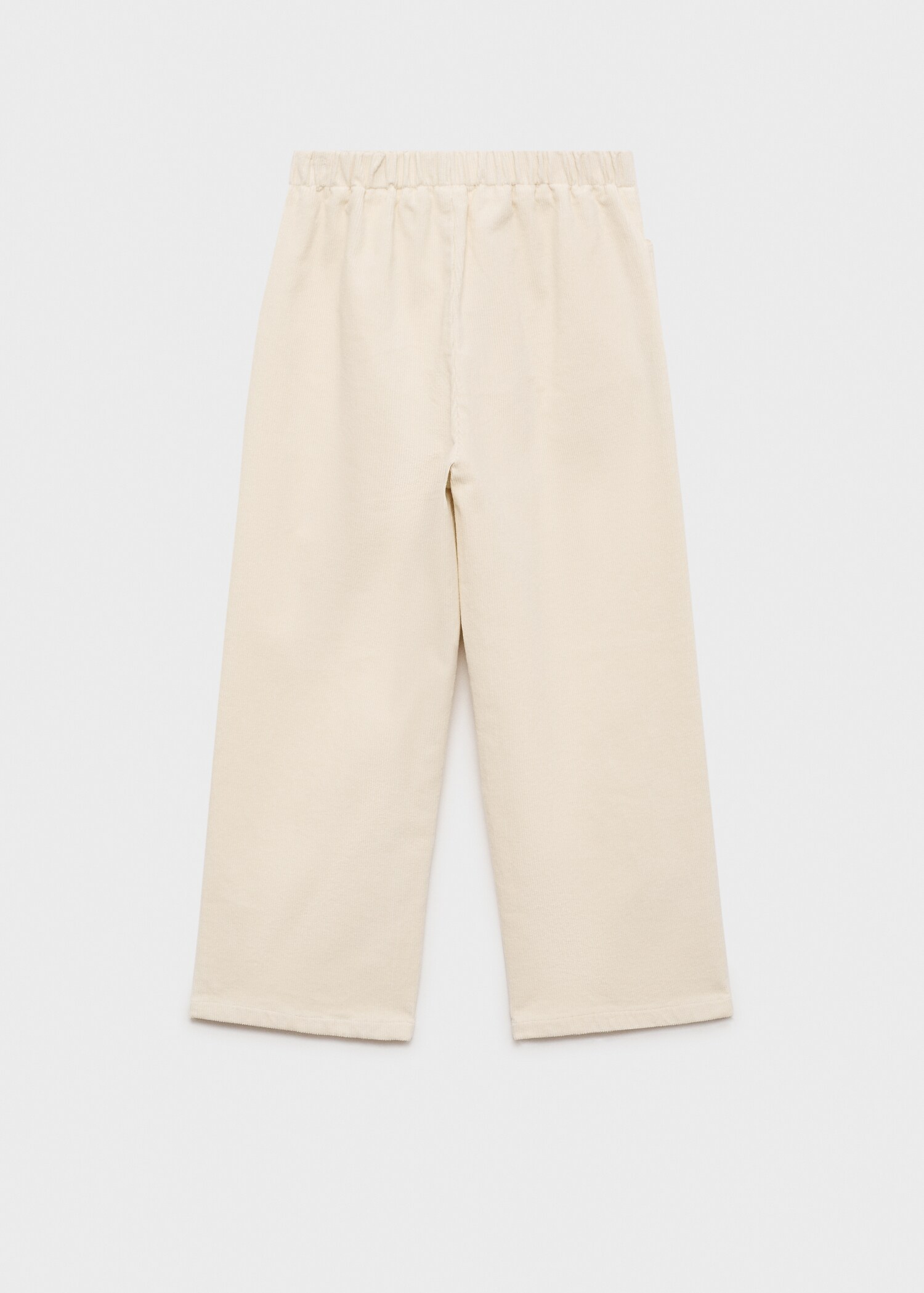 Pantalon style jupe-culotte velours côtelé - Verso de l’article