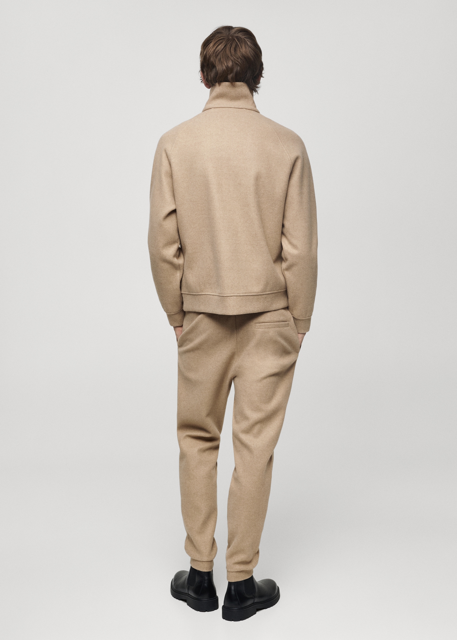 Regular-fit jacket with zip - Reverse of the article