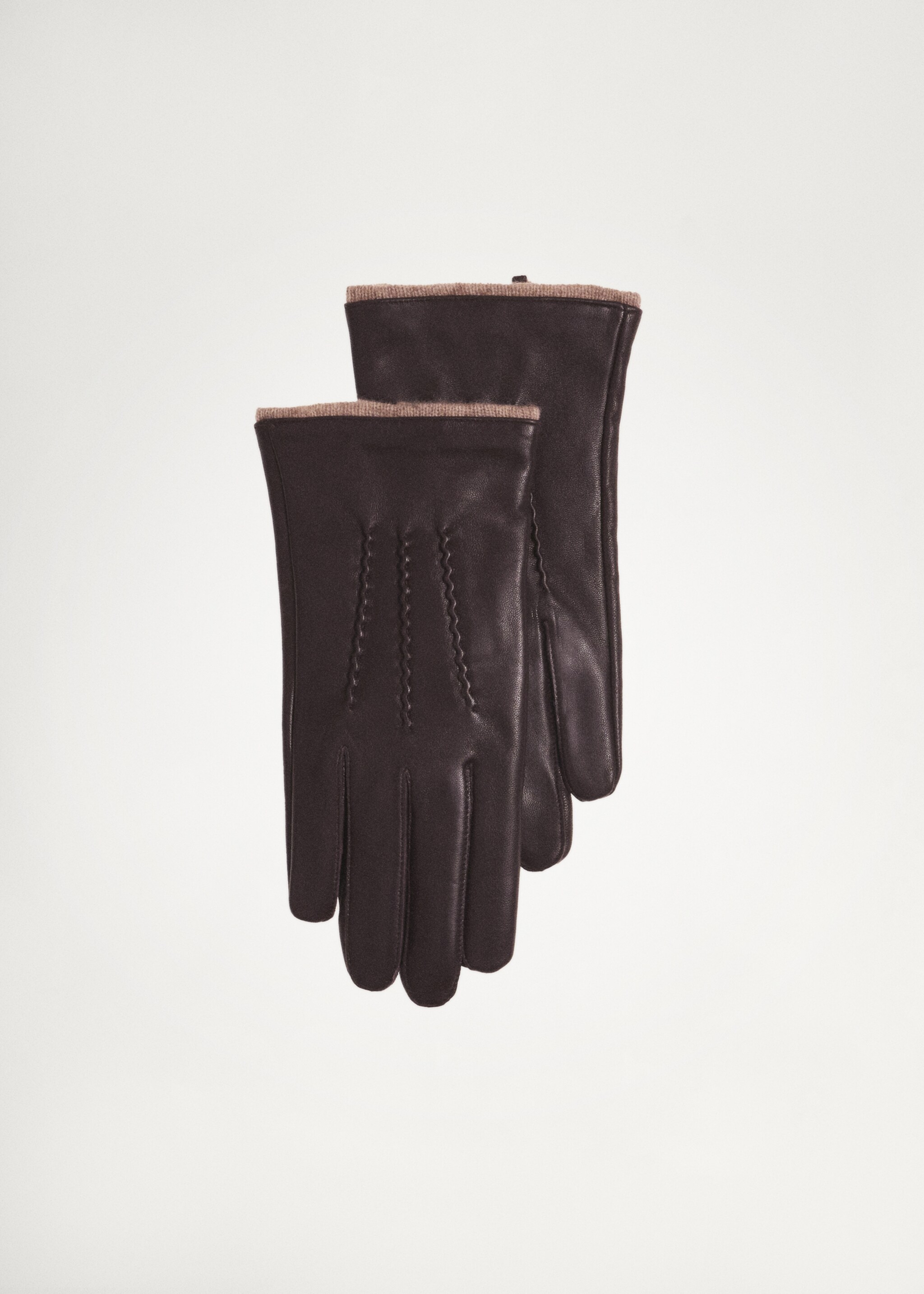Handschoenen 100% leer met stikseldetail - Detail van het artikel 5