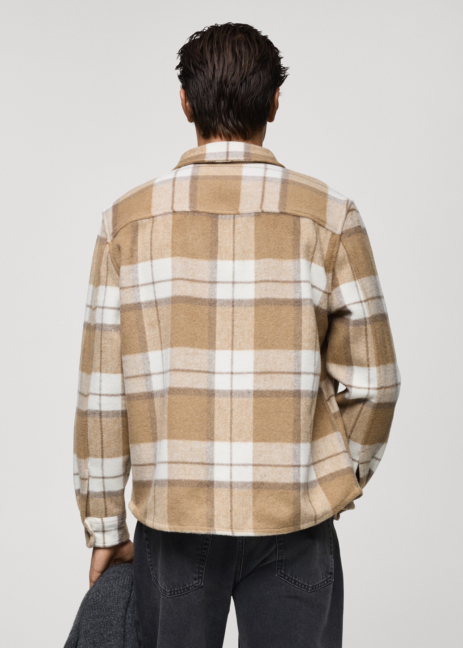 Sobrecamisa franela cuadros - Reverso del artículo