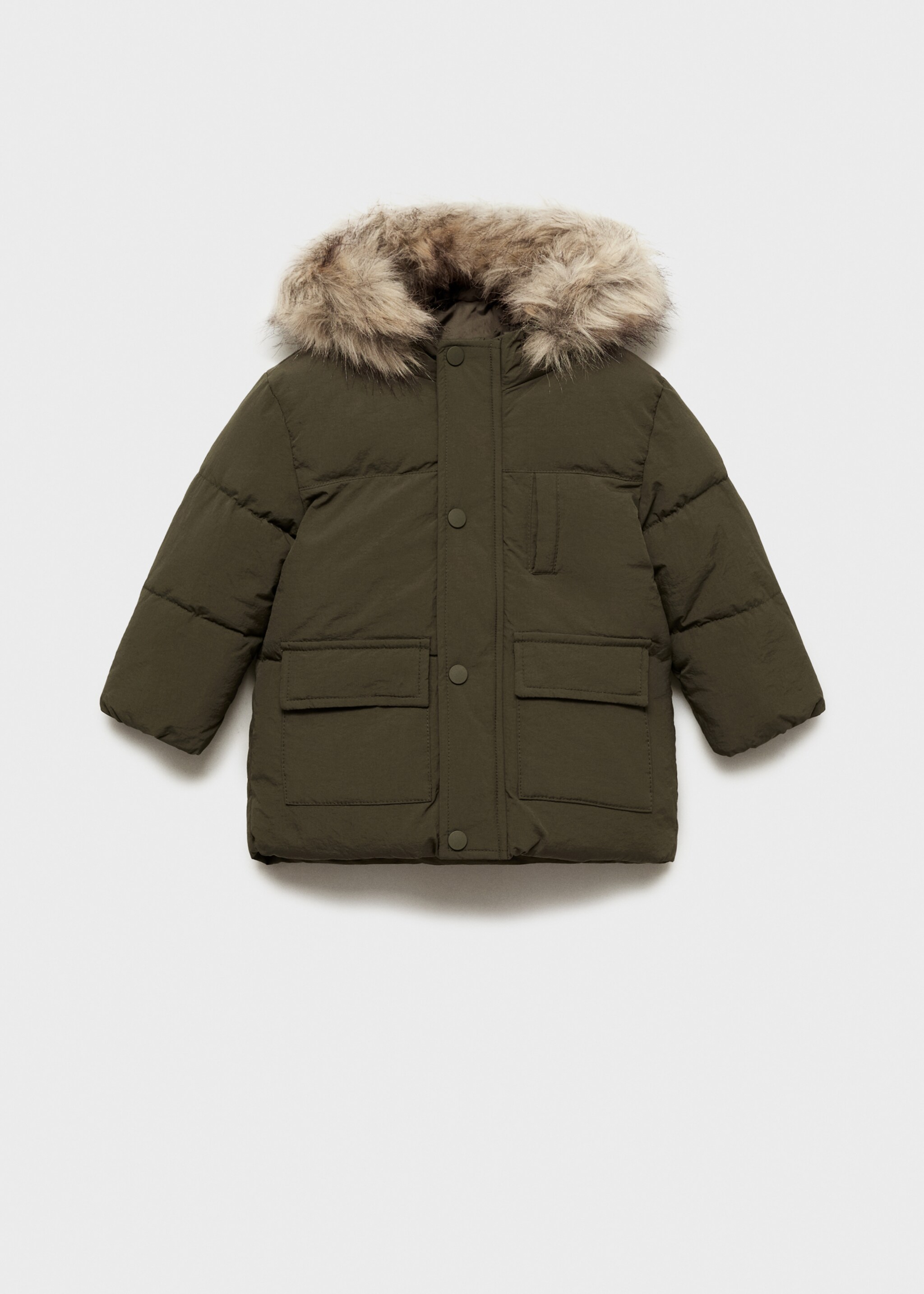 Fleece-lined quilted anorak - Article without model