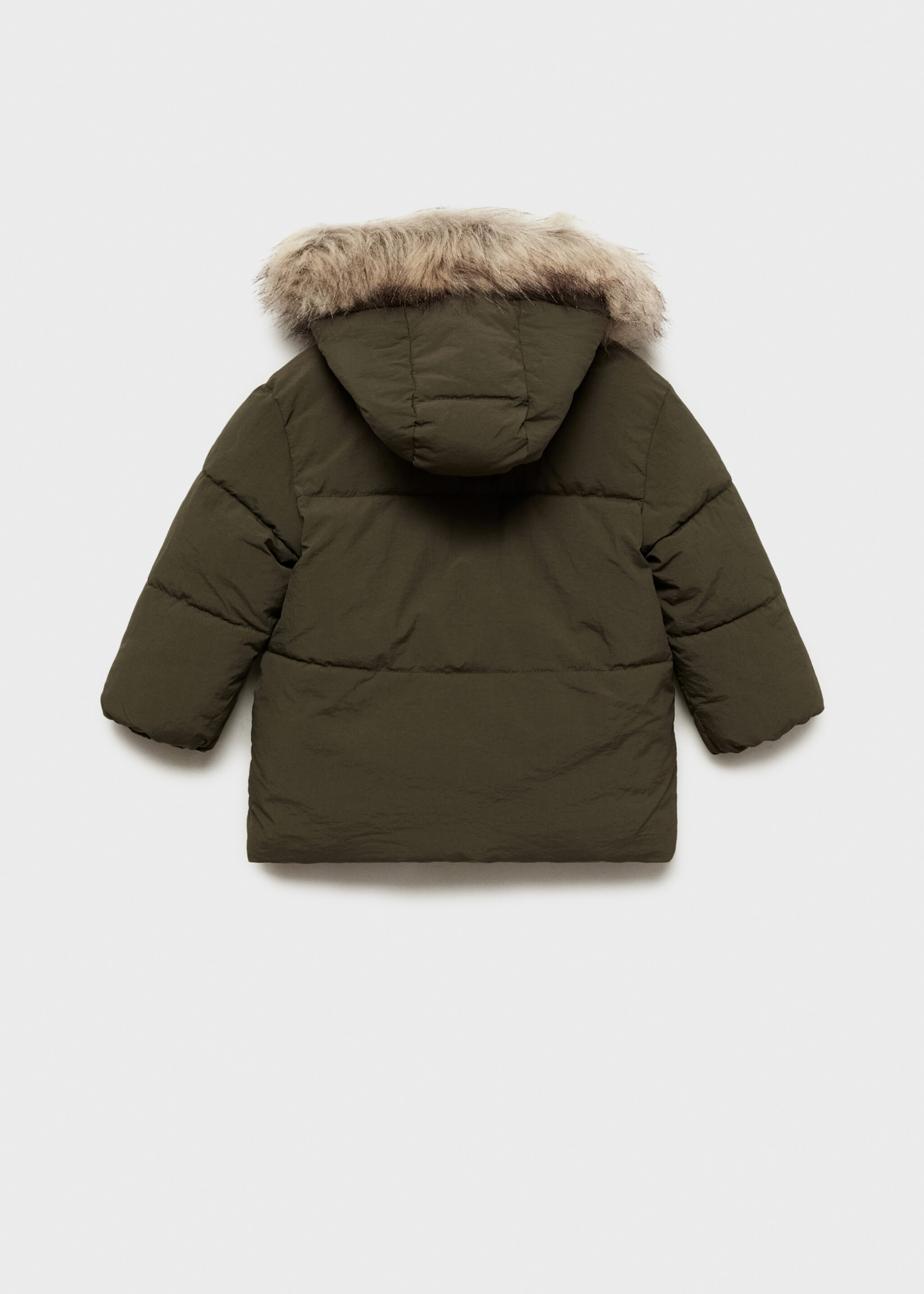 Fleece-lined quilted anorak - Reverse of the article