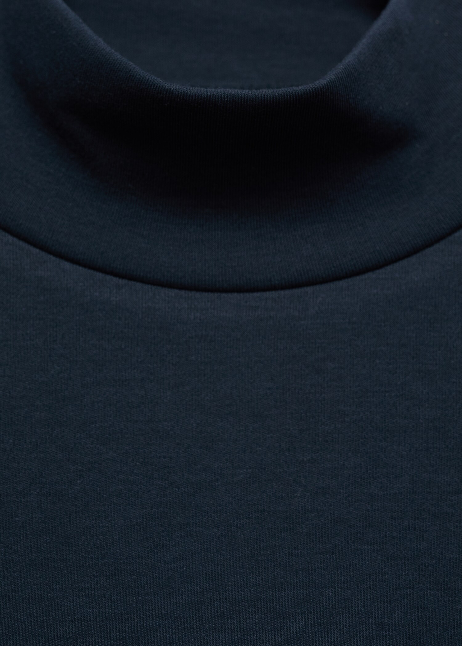 Cotton t-shirt with perkins neck - Details of the article 8