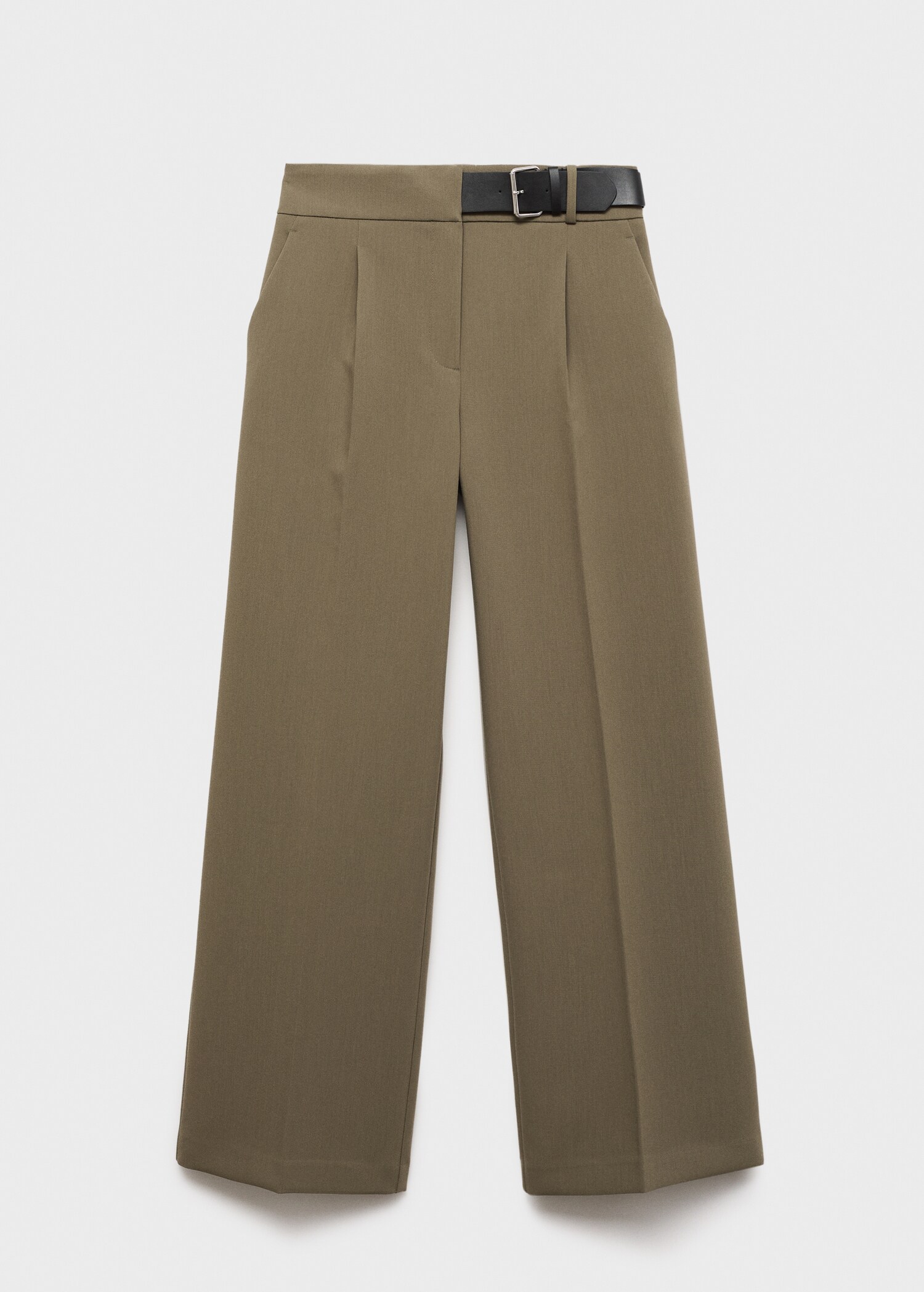 Belt straight-fit trousers - Article without model
