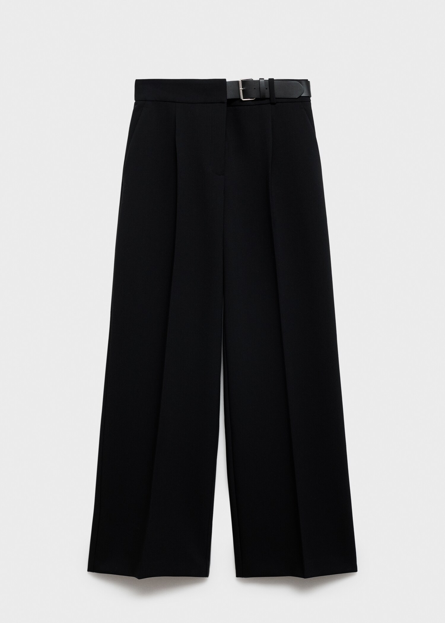 Belt straight-fit trousers - Article without model