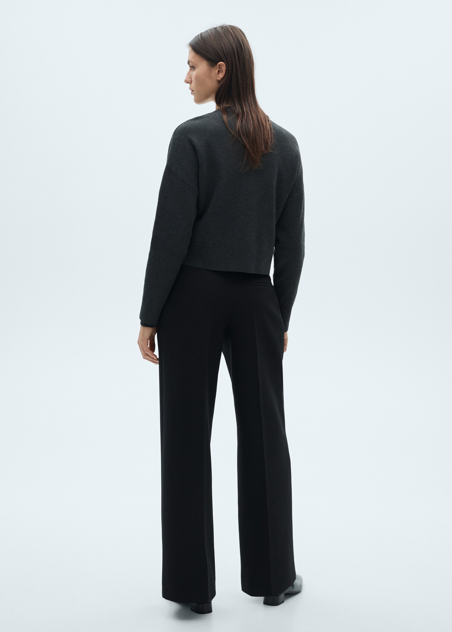 Belt straight-fit trousers - Reverse of the article