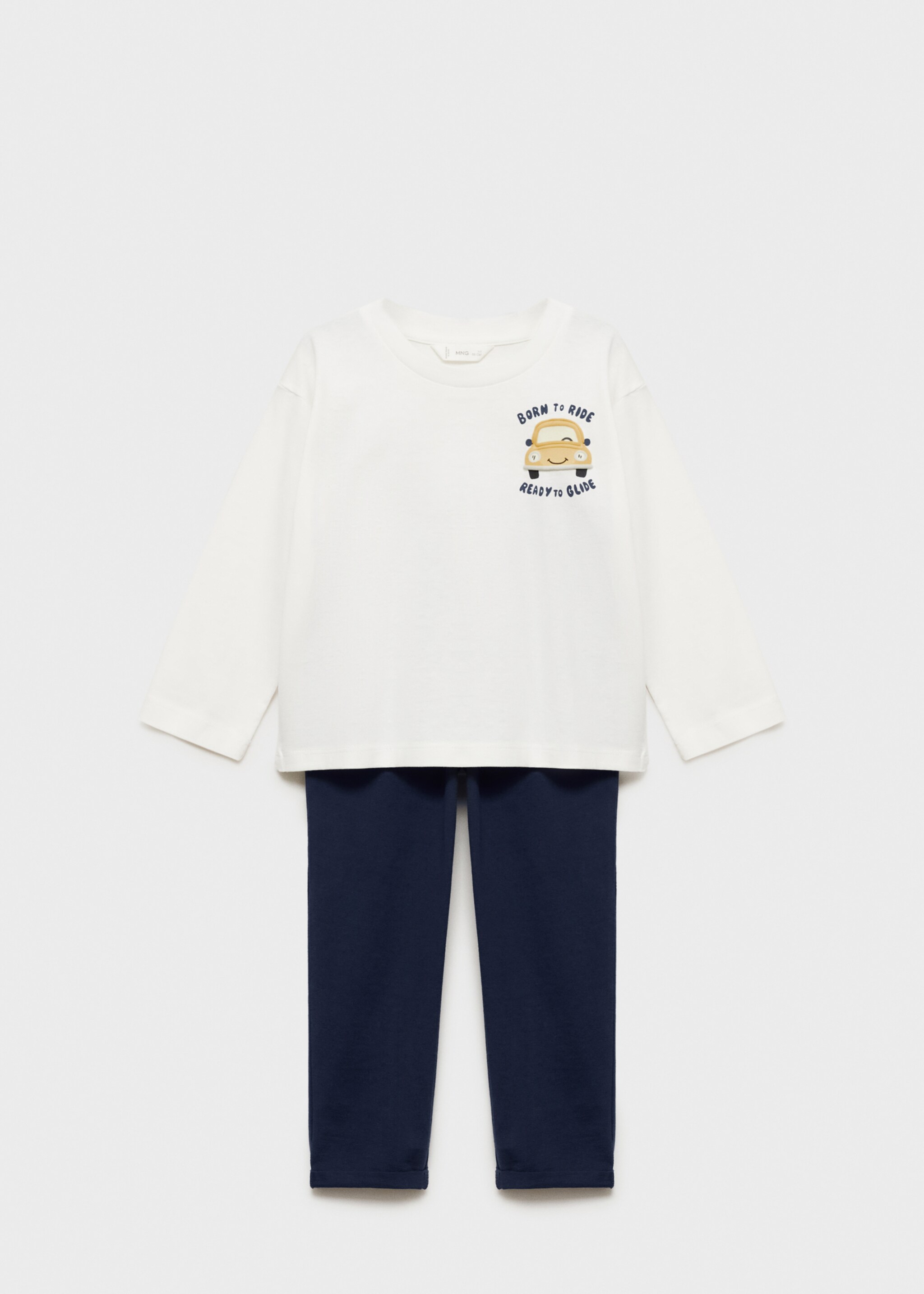 Pijamale lungi imprimate - Articol fără model