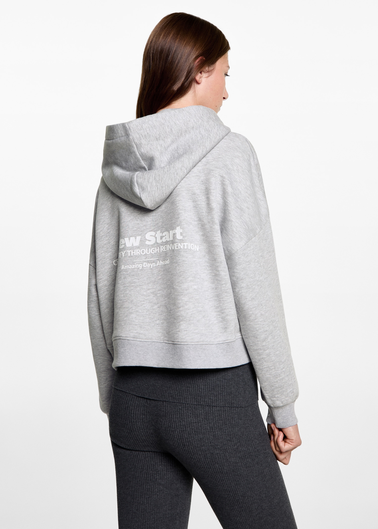 Printed hoodie - Reverse of the article