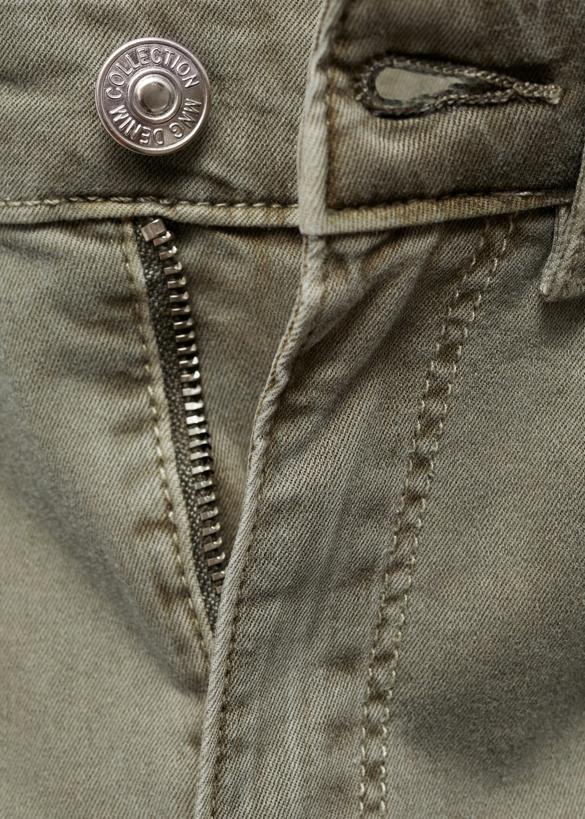 Pantalón flare - Detalle del artículo 8, Verde medio. Ref: 77058273-00.