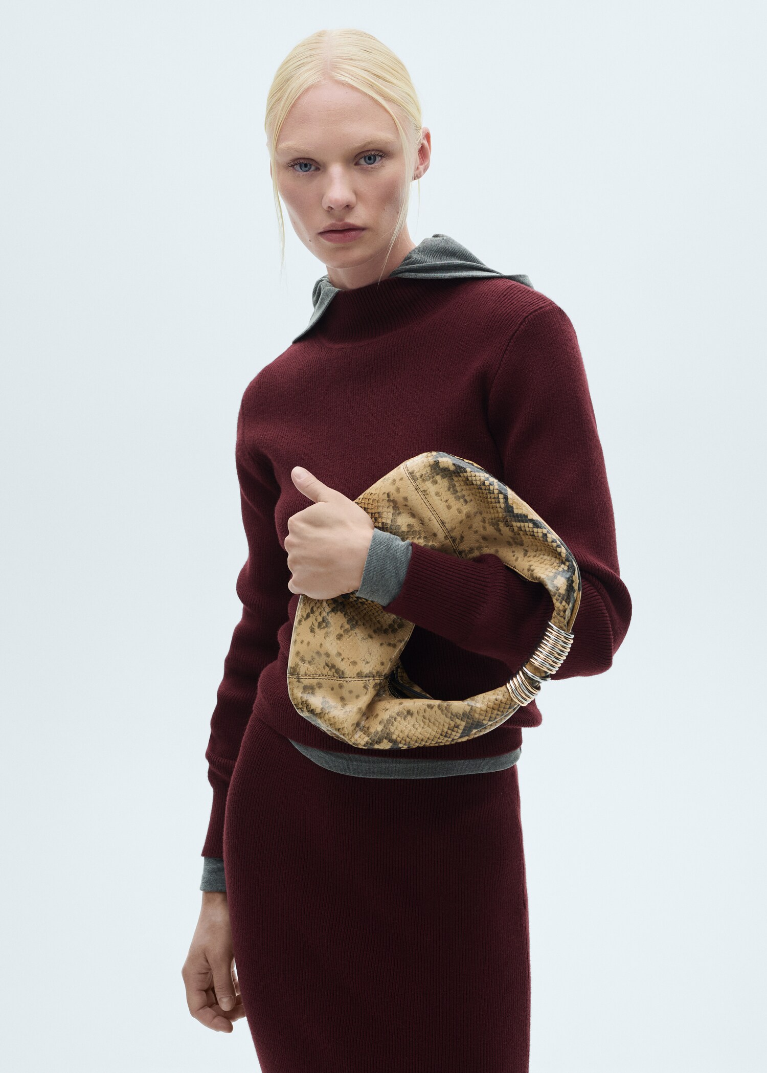 Ribbed round-neck sweater - Medium plane