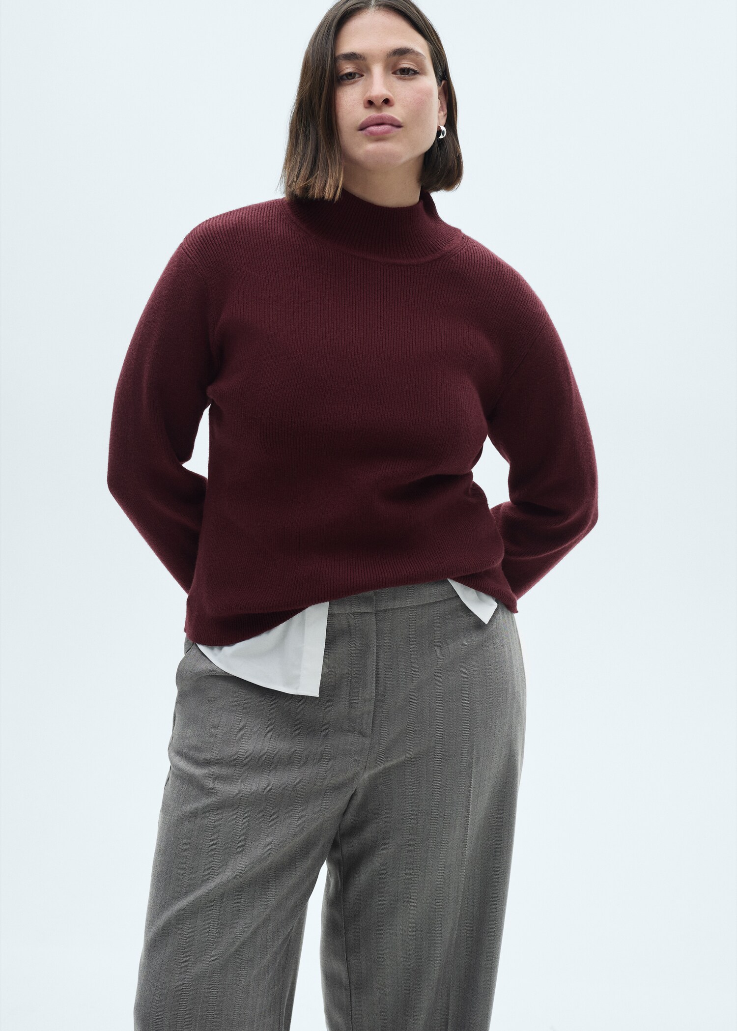 Ribbed round-neck sweater - Details of the article 5