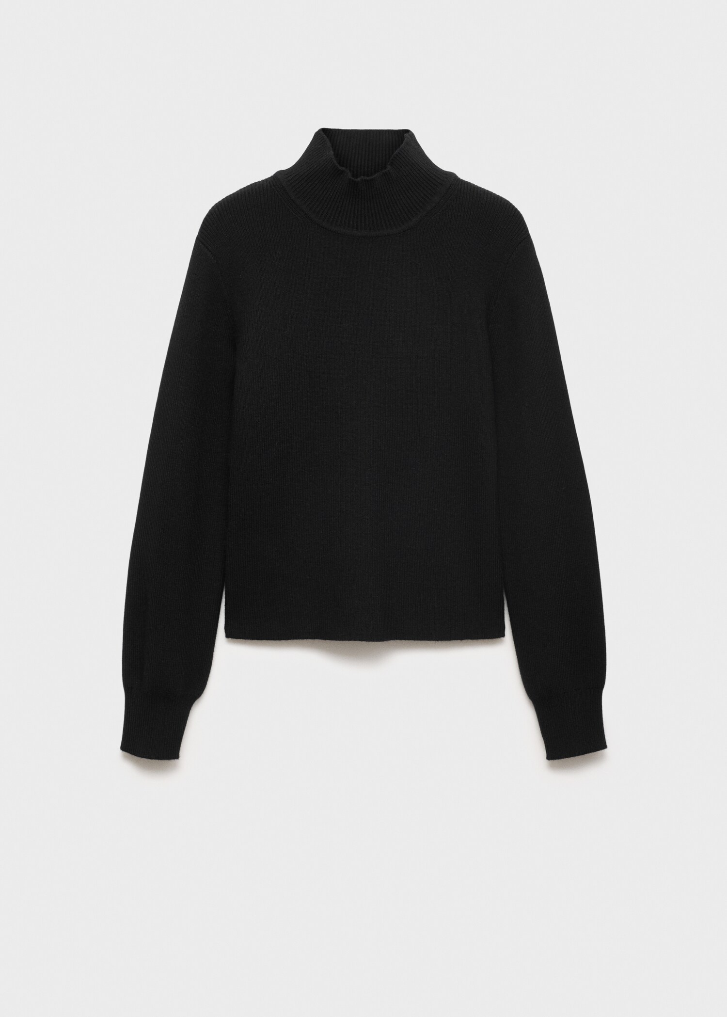 Ribbed round-neck sweater - Article without model