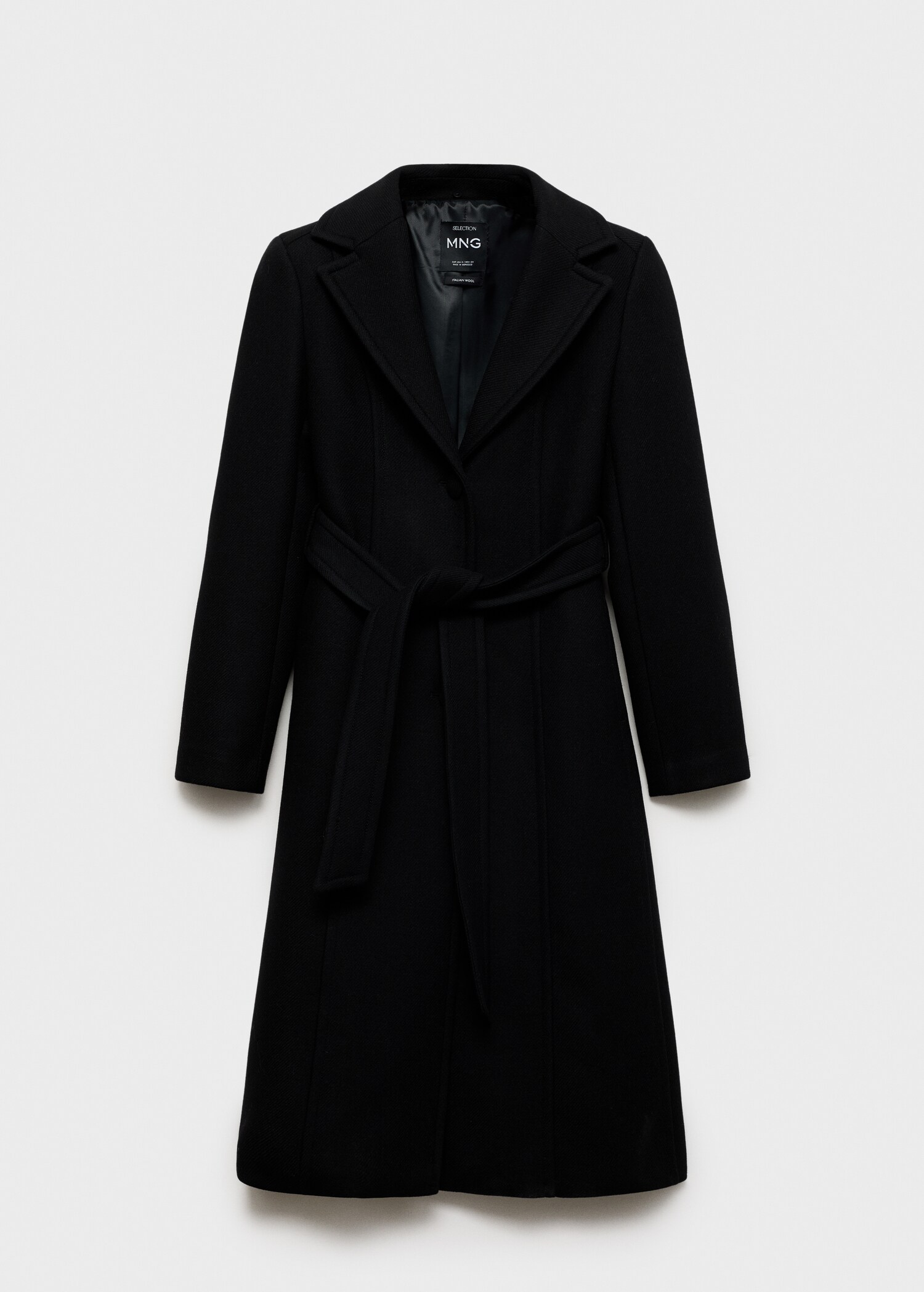 Manteau laine col imitation fourrure amovible - Détail de l'article 8