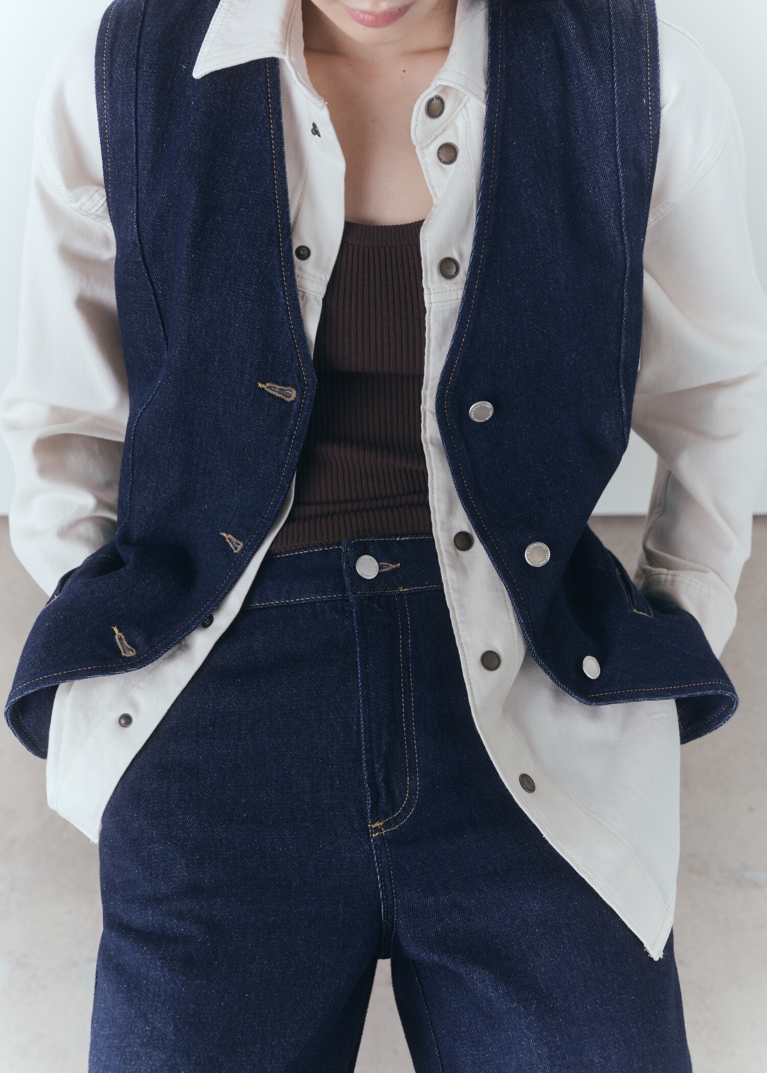 Wideleg rinse-wash jeans - Details of the article 6