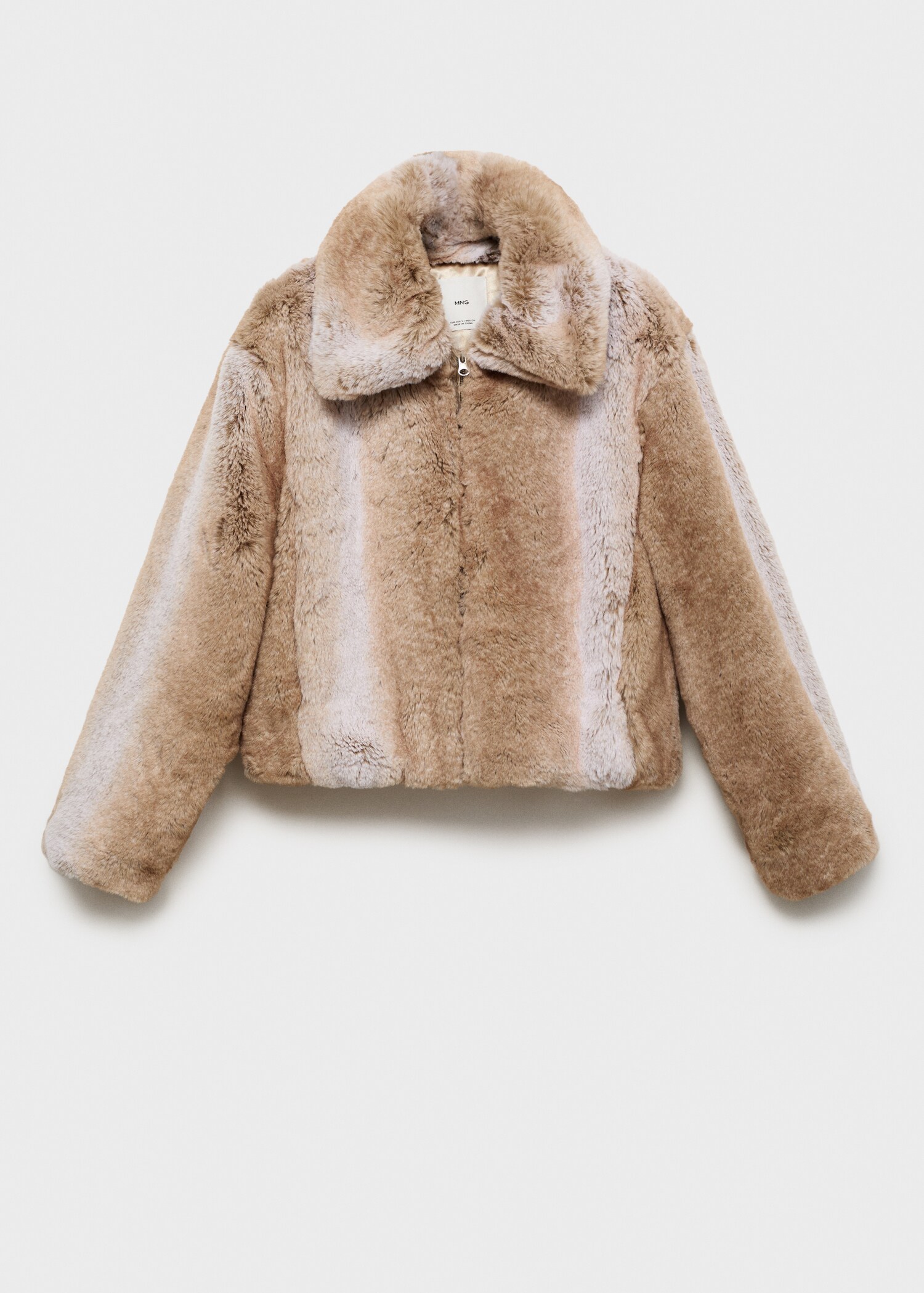 Veste imitation fourrure revers - Article sans modèle