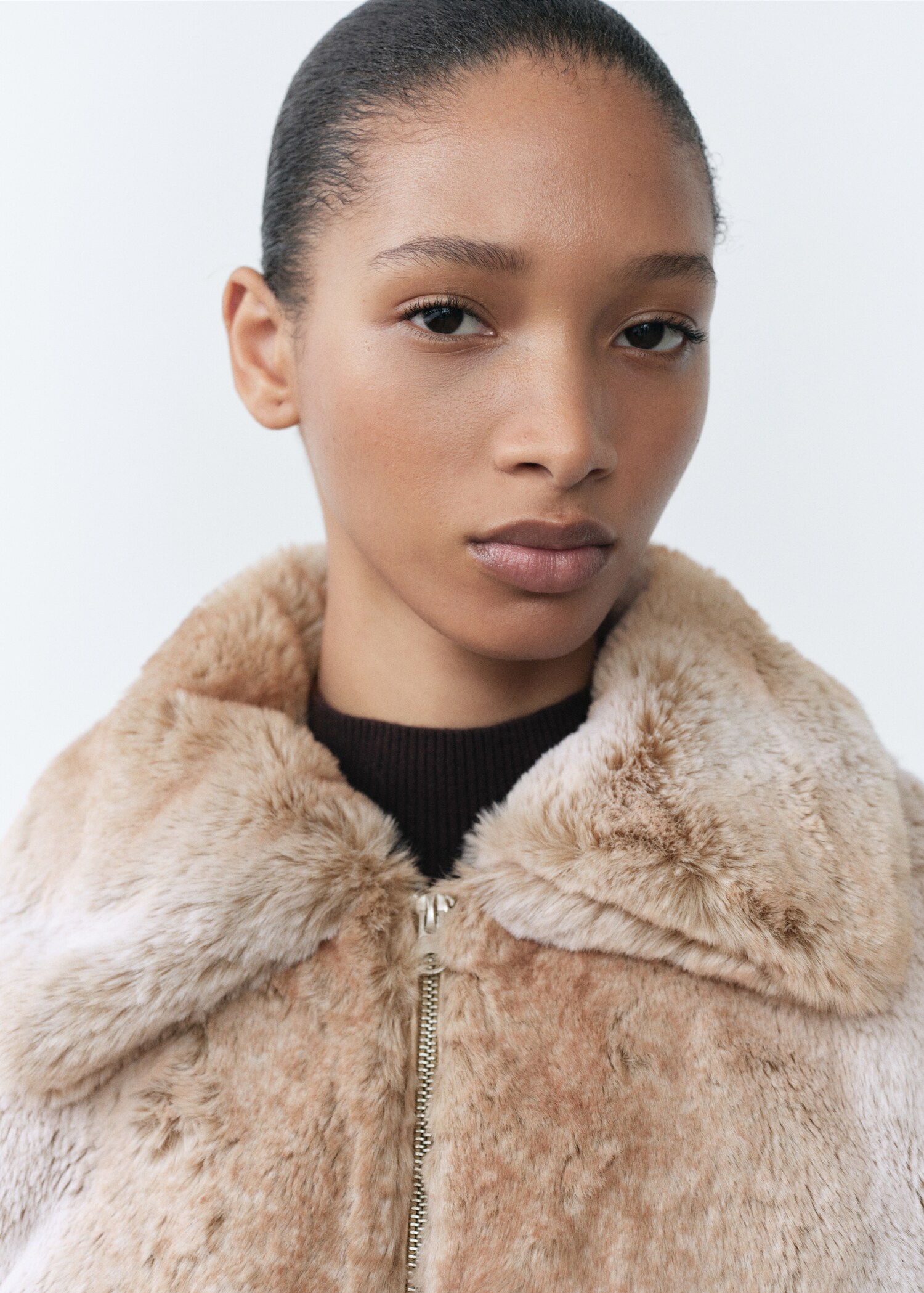 Veste imitation fourrure revers - Détail de l'article 1