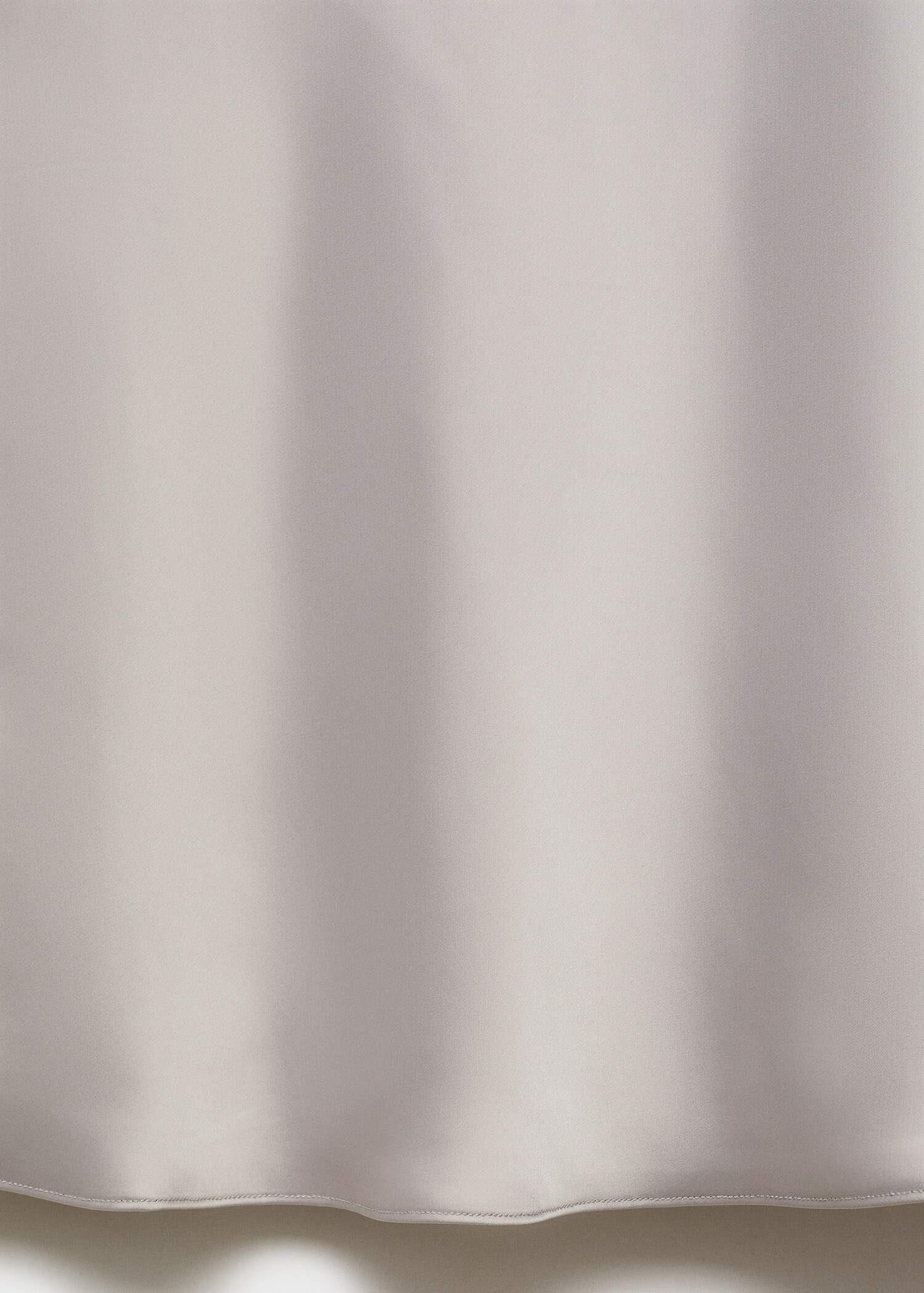 Draped neck satin dress - Details of the article 0