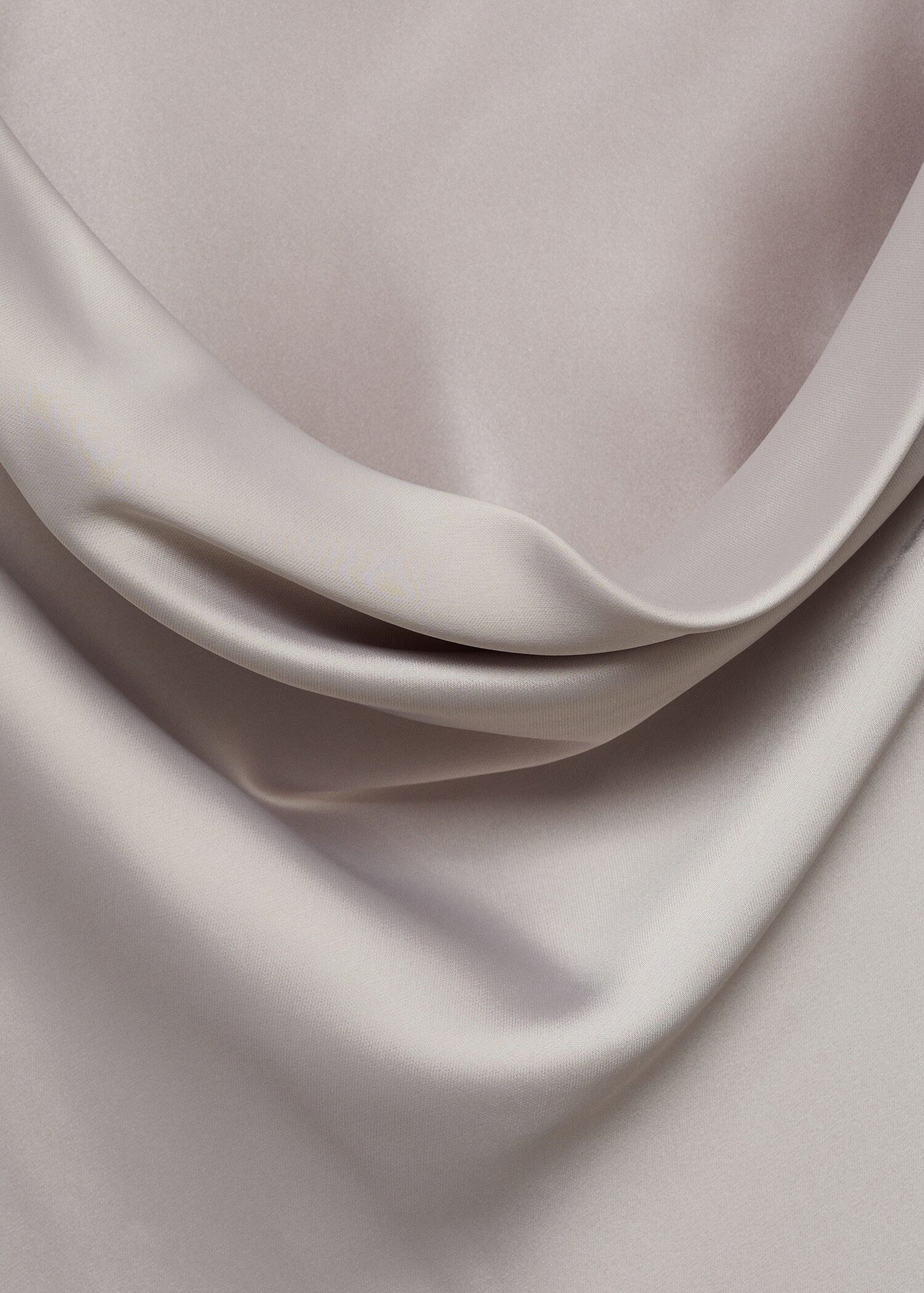 Draped neck satin dress - Details of the article 8