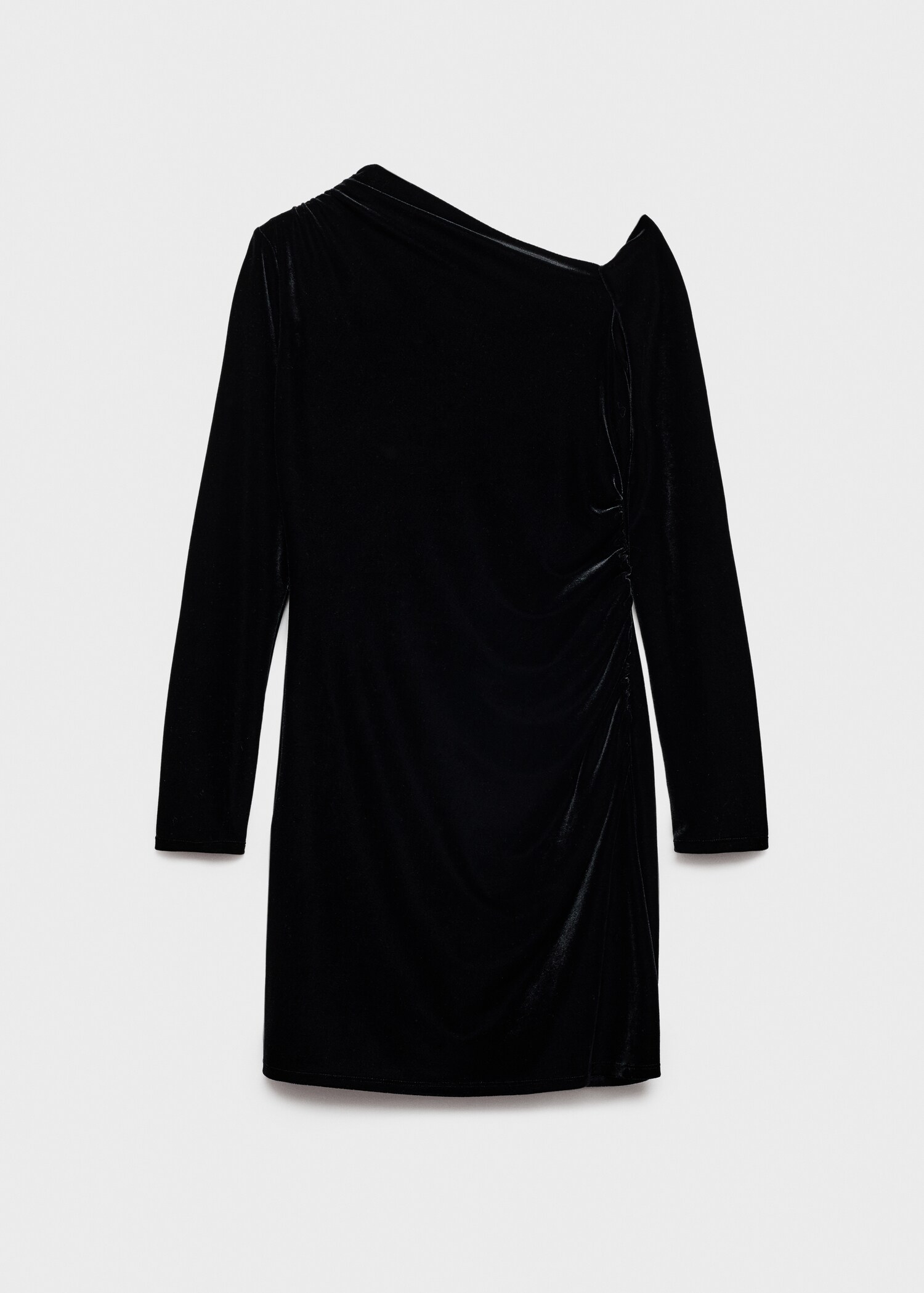 Asymmetric velvet dress - Article without model
