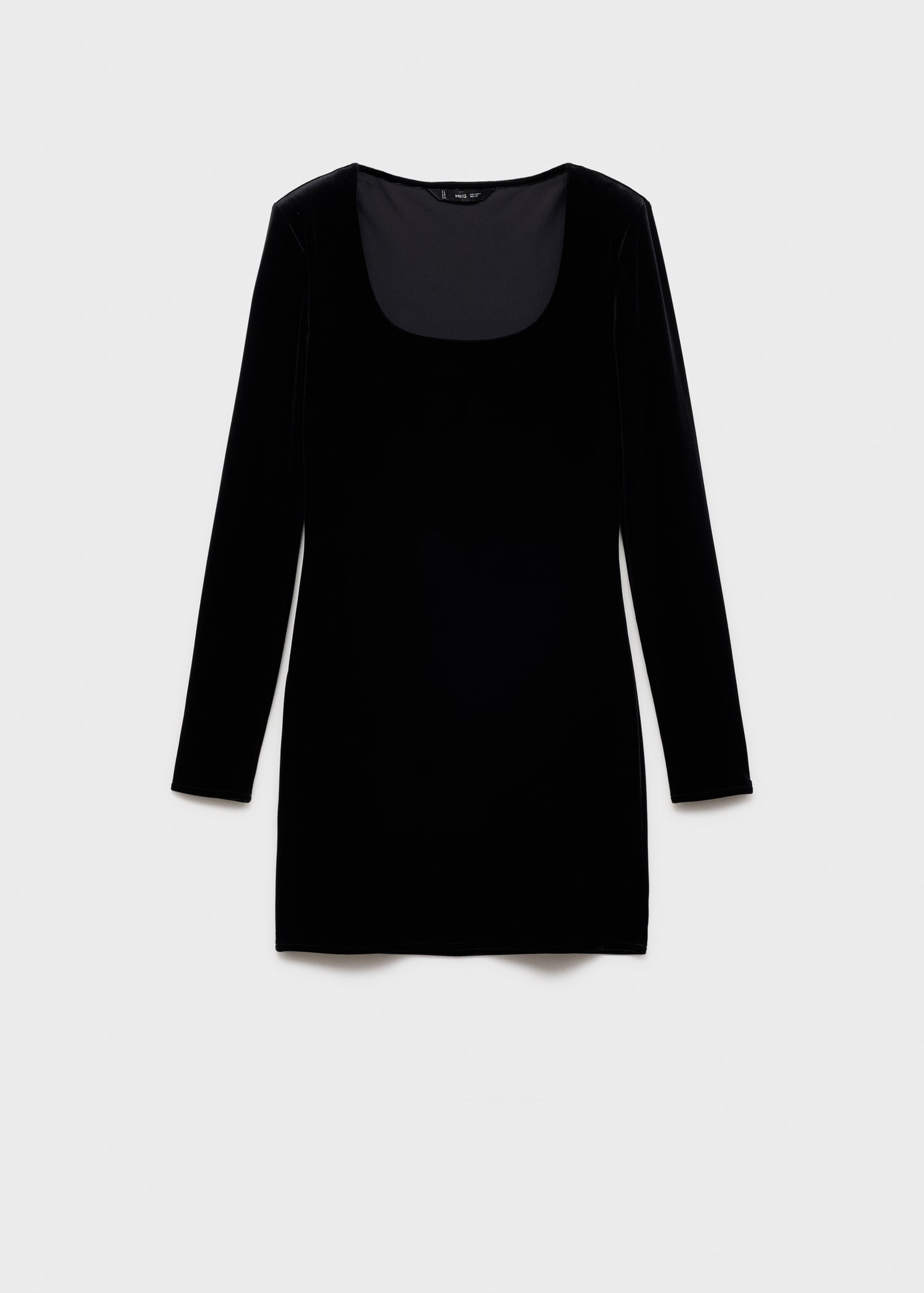 Mujer H&m Vestido Negro Manga Larga H&m H&m Mujer
