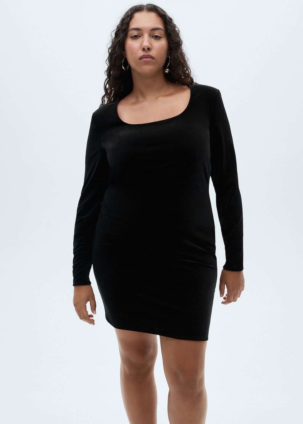 Vestito velluto scollatura Donna MANGO Italia