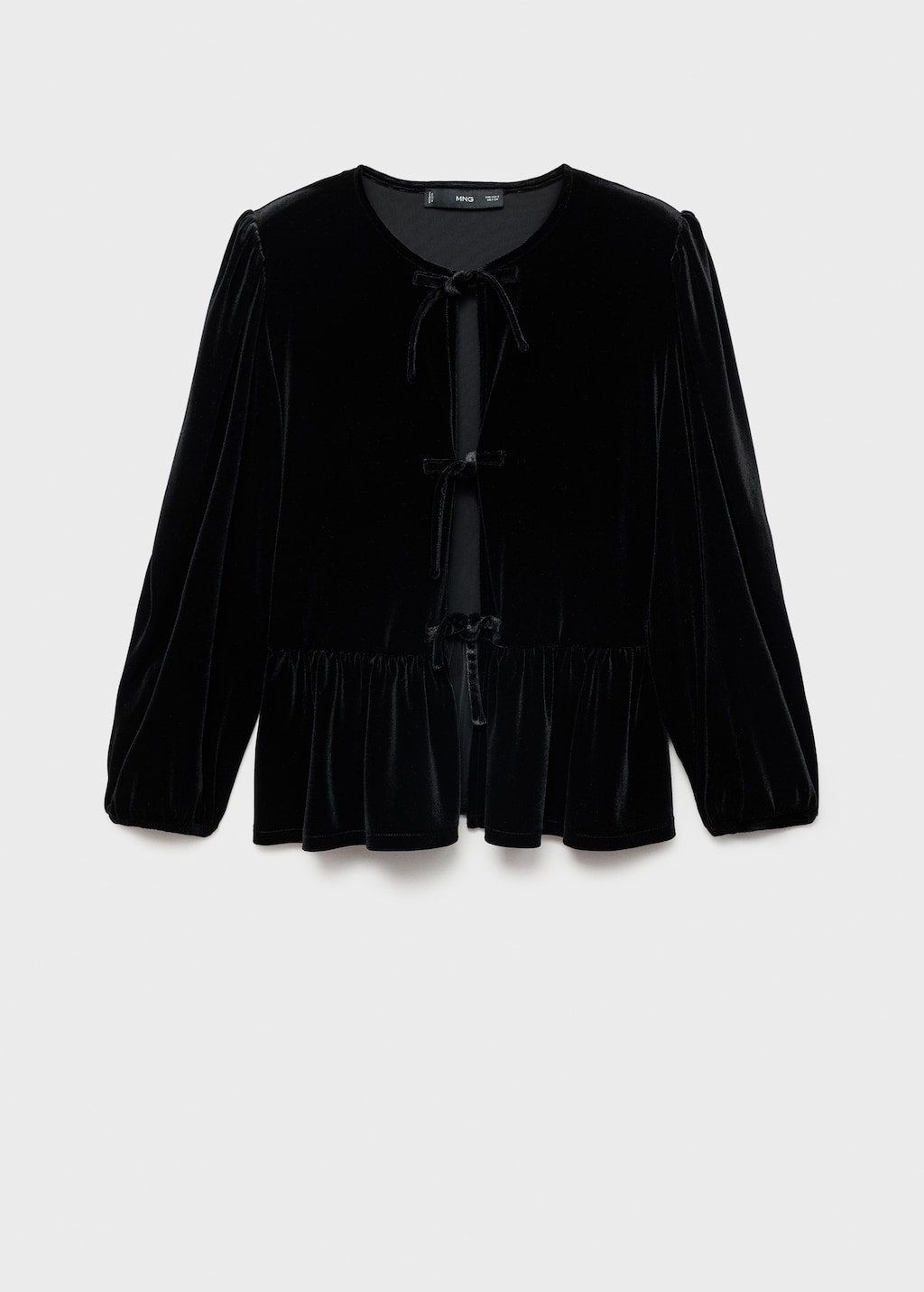 Rhinestone top with bow - Women | MANGO USA