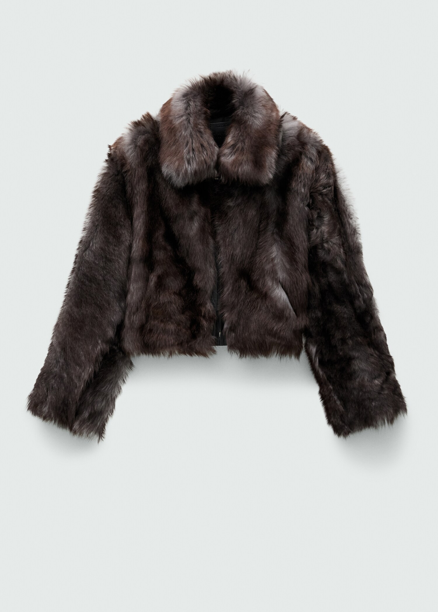 Veste 100 % cuir imitation fourrure - Article sans modèle