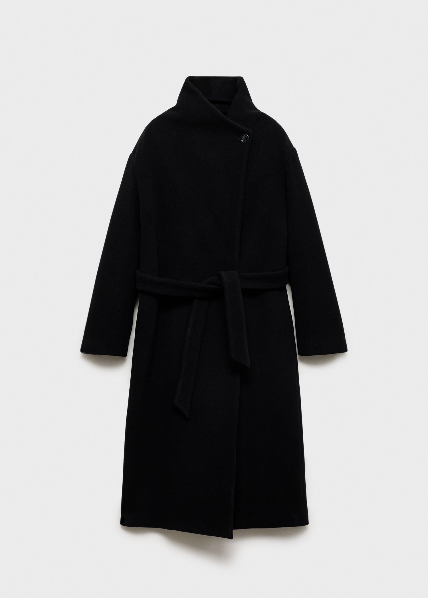 Turtleneck virgin wool coat - Article without model