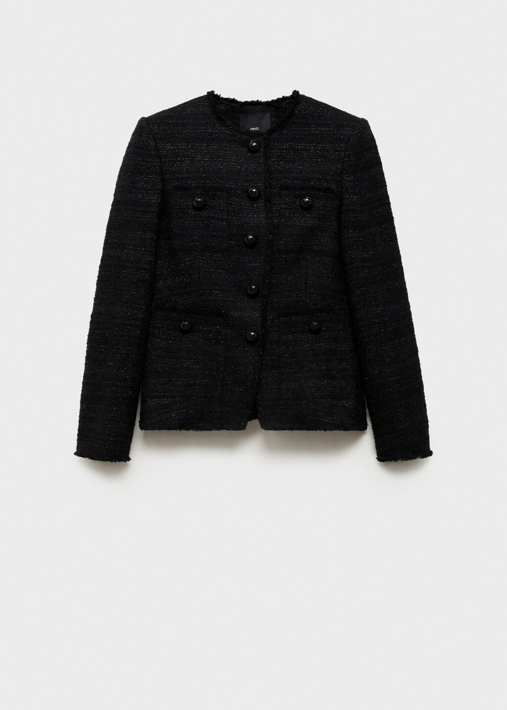 ★KHAKIPOINT★ Antique Tweed Jacket black P00000SK Pocket tweed jacket - Women | MANGO Kosovo
