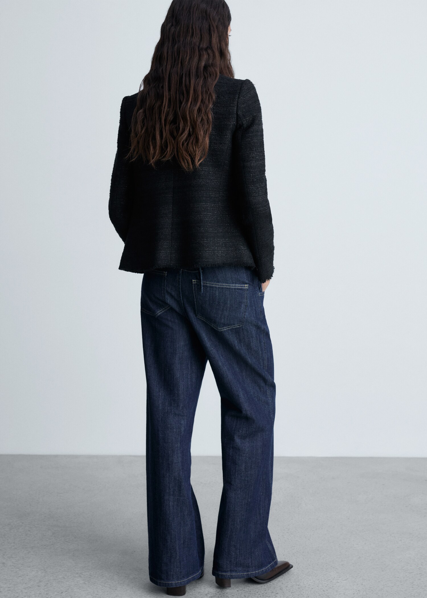 Veste en tweed à poches - Verso de l’article
